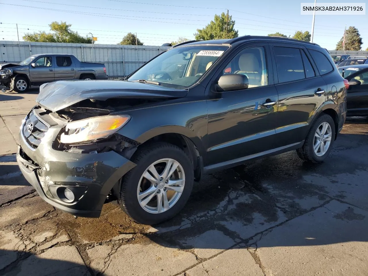 2010 Hyundai Santa Fe Limited VIN: 5NMSK3AB2AH371926 Lot: 72856864