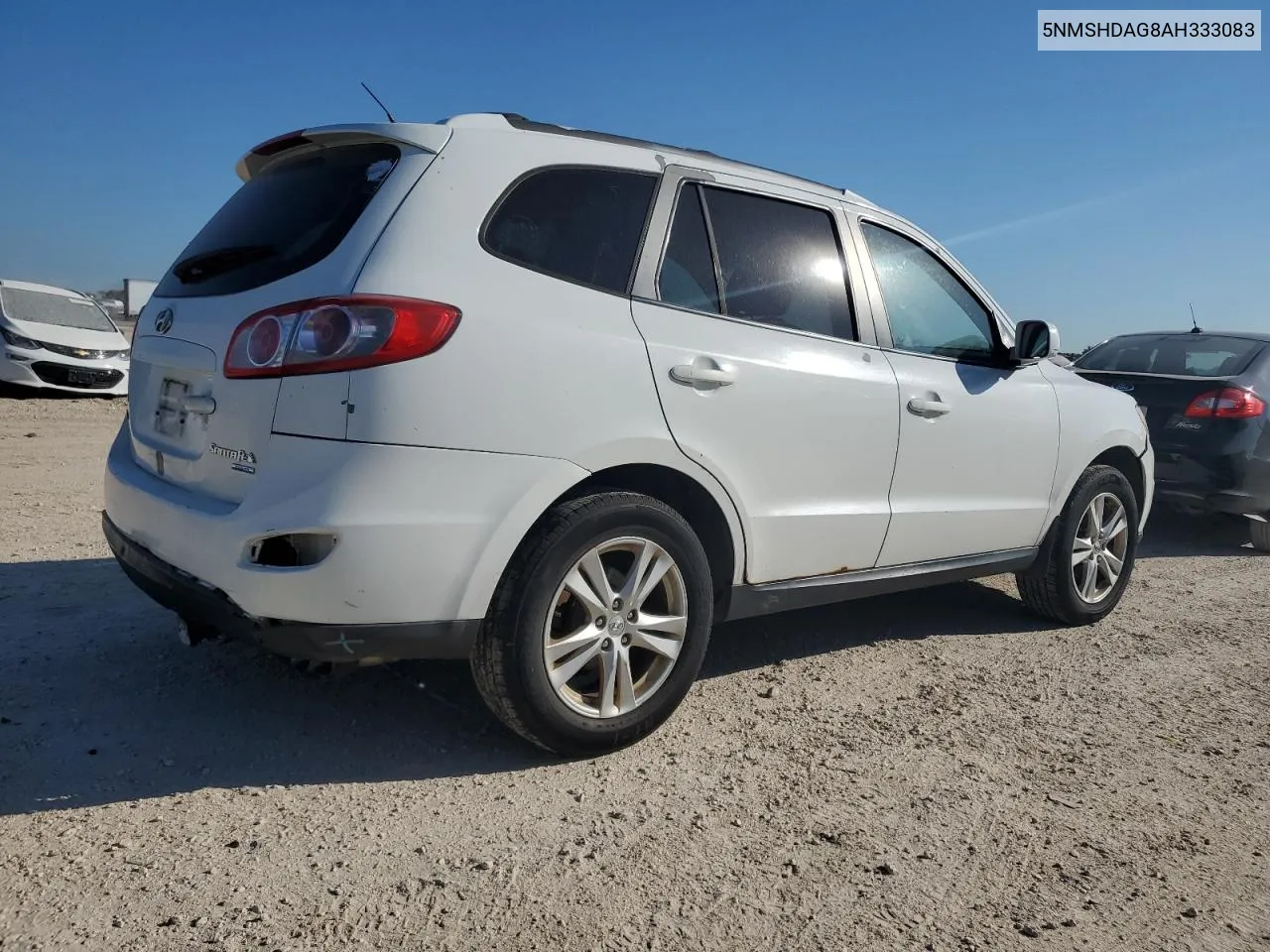 2010 Hyundai Santa Fe Se VIN: 5NMSHDAG8AH333083 Lot: 73104524