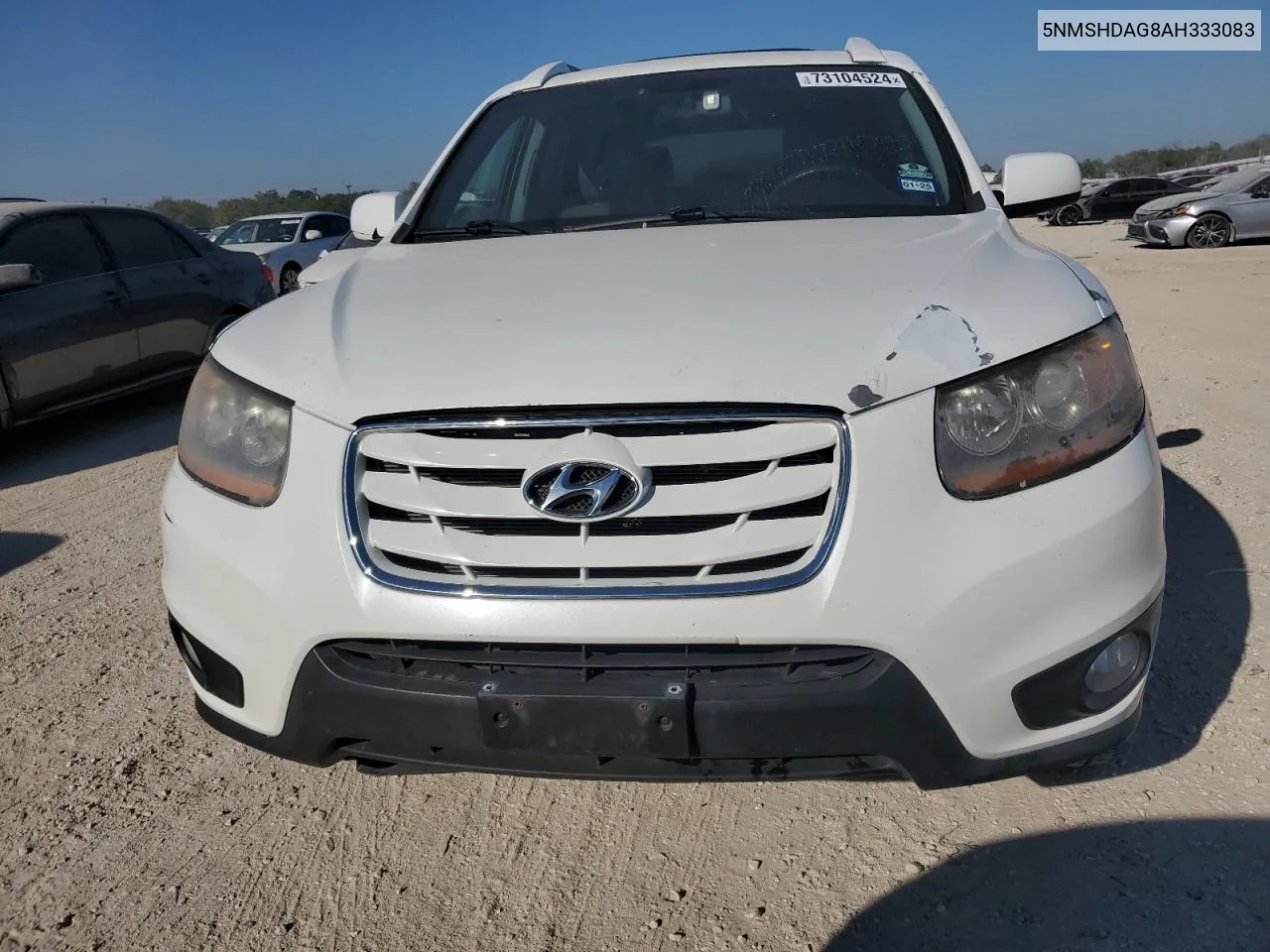 2010 Hyundai Santa Fe Se VIN: 5NMSHDAG8AH333083 Lot: 73104524