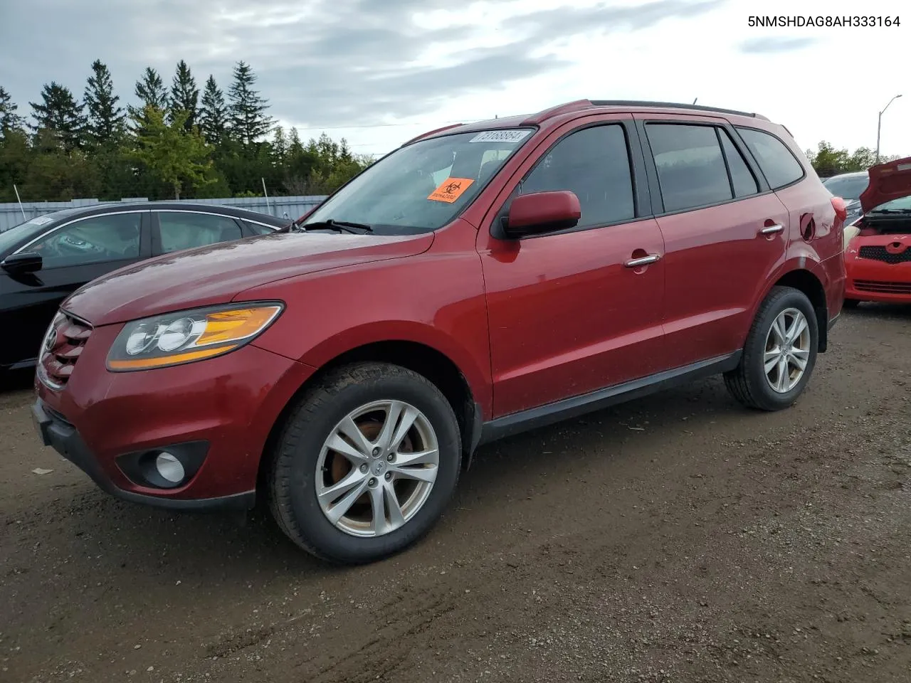 2010 Hyundai Santa Fe Se VIN: 5NMSHDAG8AH333164 Lot: 73168864