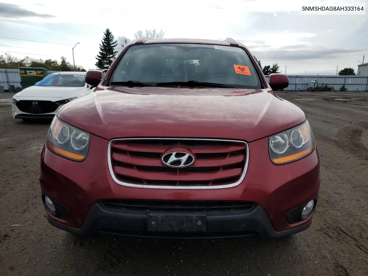 2010 Hyundai Santa Fe Se VIN: 5NMSHDAG8AH333164 Lot: 73168864