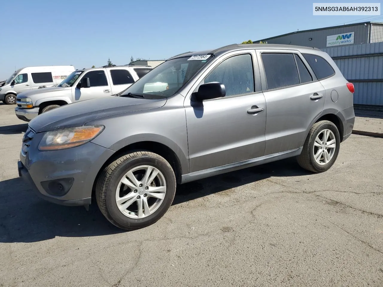 2010 Hyundai Santa Fe Gls VIN: 5NMSG3AB6AH392313 Lot: 73172964