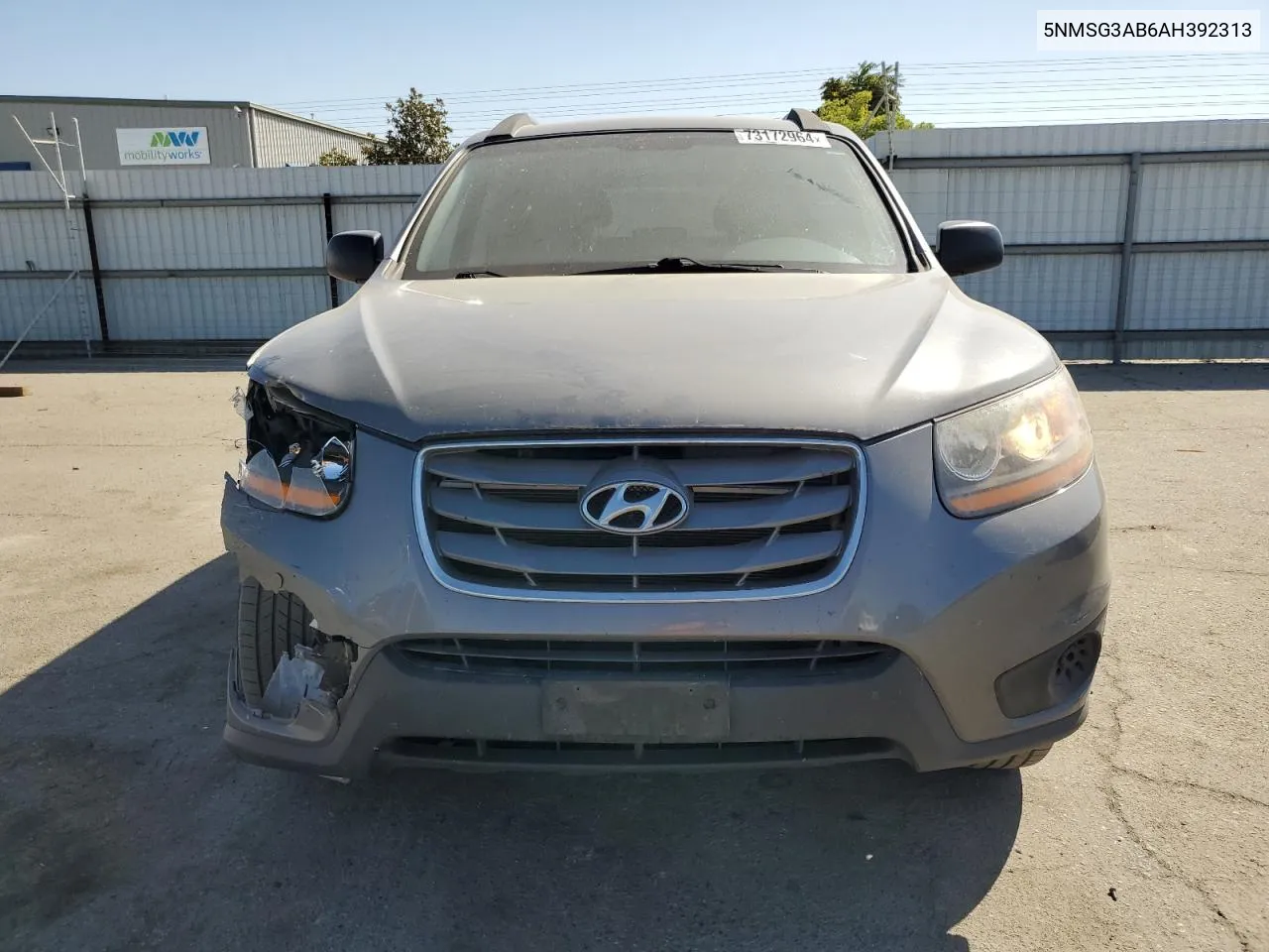 2010 Hyundai Santa Fe Gls VIN: 5NMSG3AB6AH392313 Lot: 73172964