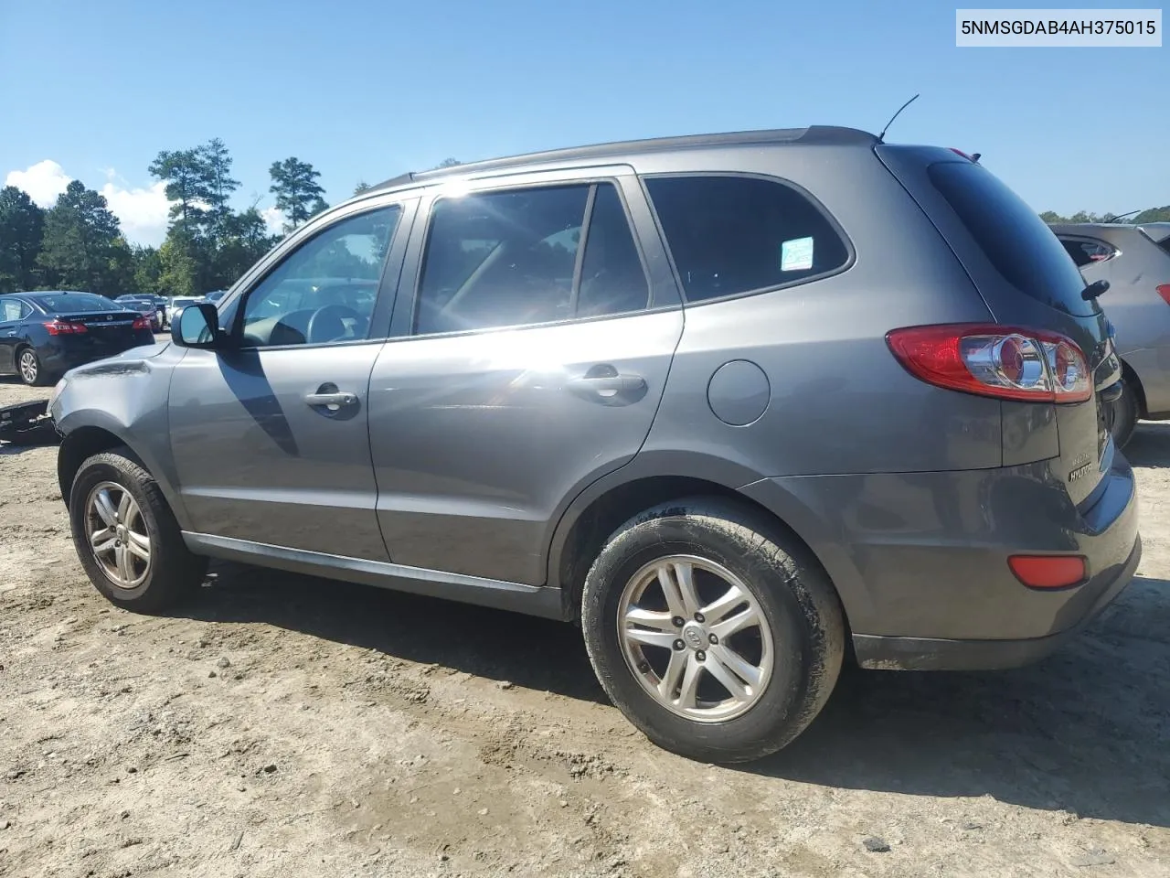 2010 Hyundai Santa Fe Gls VIN: 5NMSGDAB4AH375015 Lot: 73423504