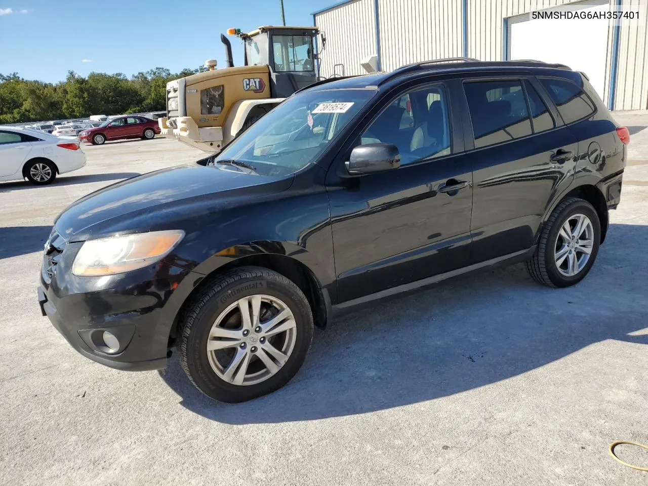 2010 Hyundai Santa Fe Se VIN: 5NMSHDAG6AH357401 Lot: 73819574