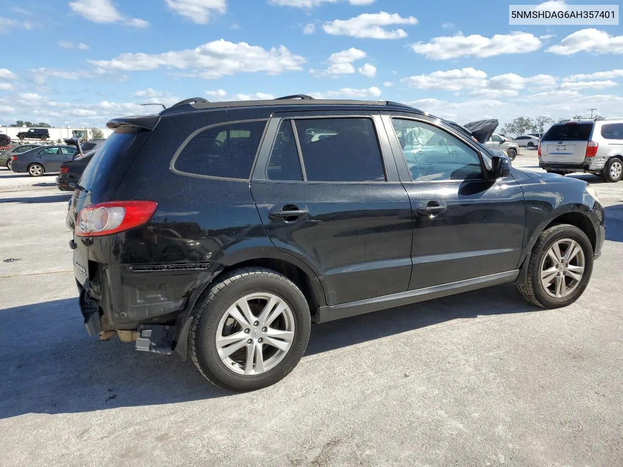 2010 Hyundai Santa Fe Se VIN: 5NMSHDAG6AH357401 Lot: 73819574