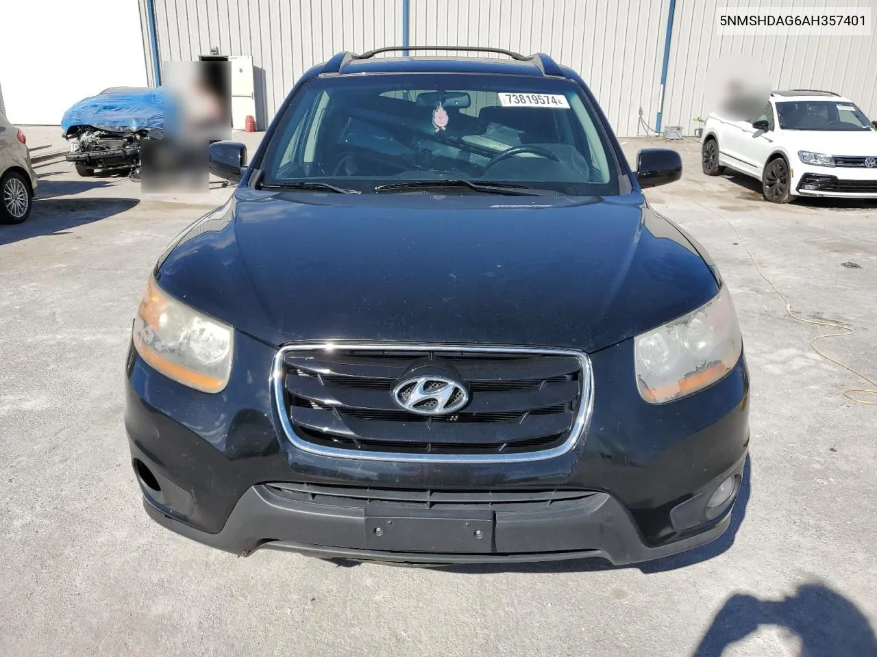 2010 Hyundai Santa Fe Se VIN: 5NMSHDAG6AH357401 Lot: 73819574