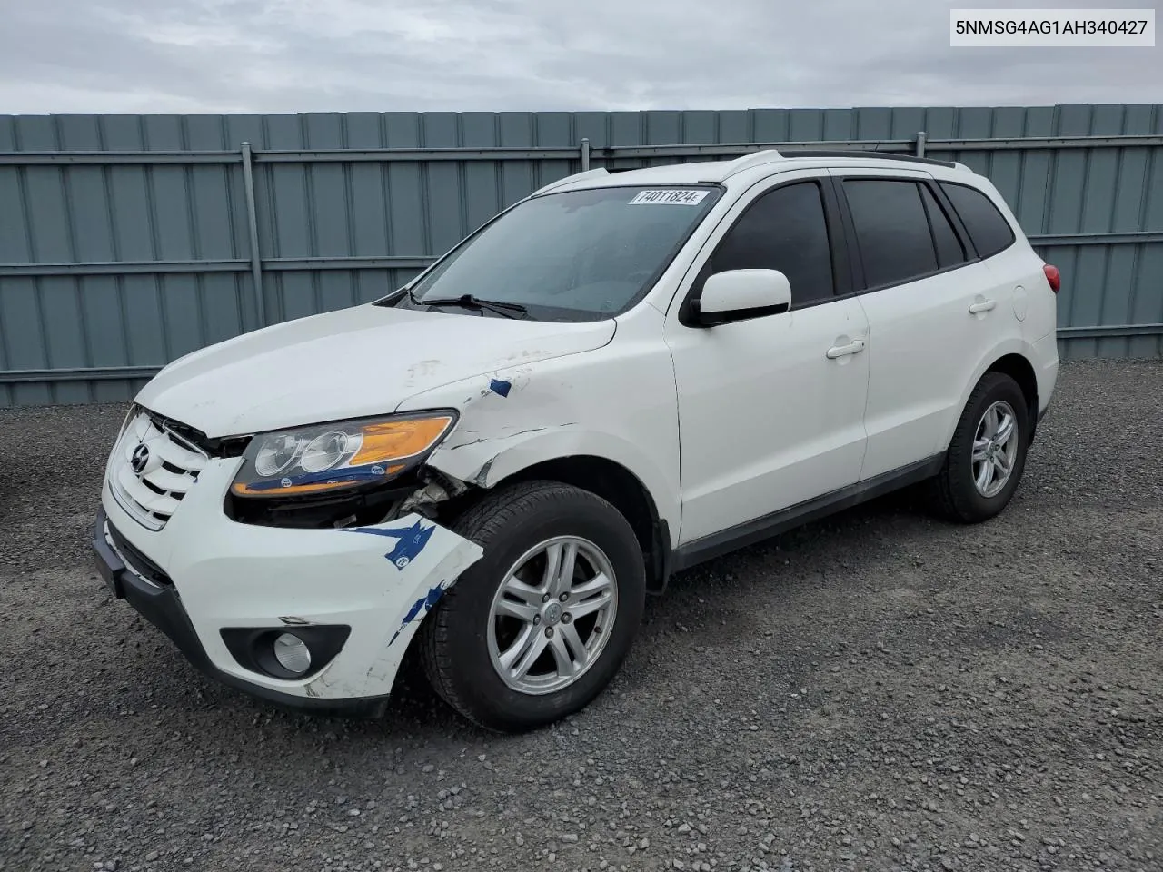 2010 Hyundai Santa Fe Gls VIN: 5NMSG4AG1AH340427 Lot: 74011824