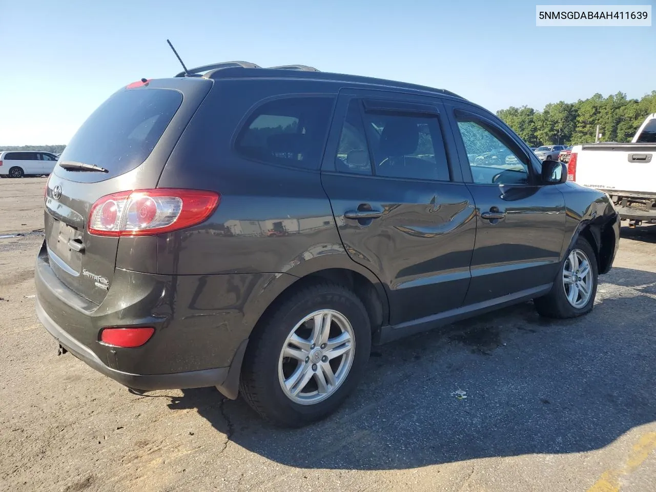 2010 Hyundai Santa Fe Gls VIN: 5NMSGDAB4AH411639 Lot: 74594084