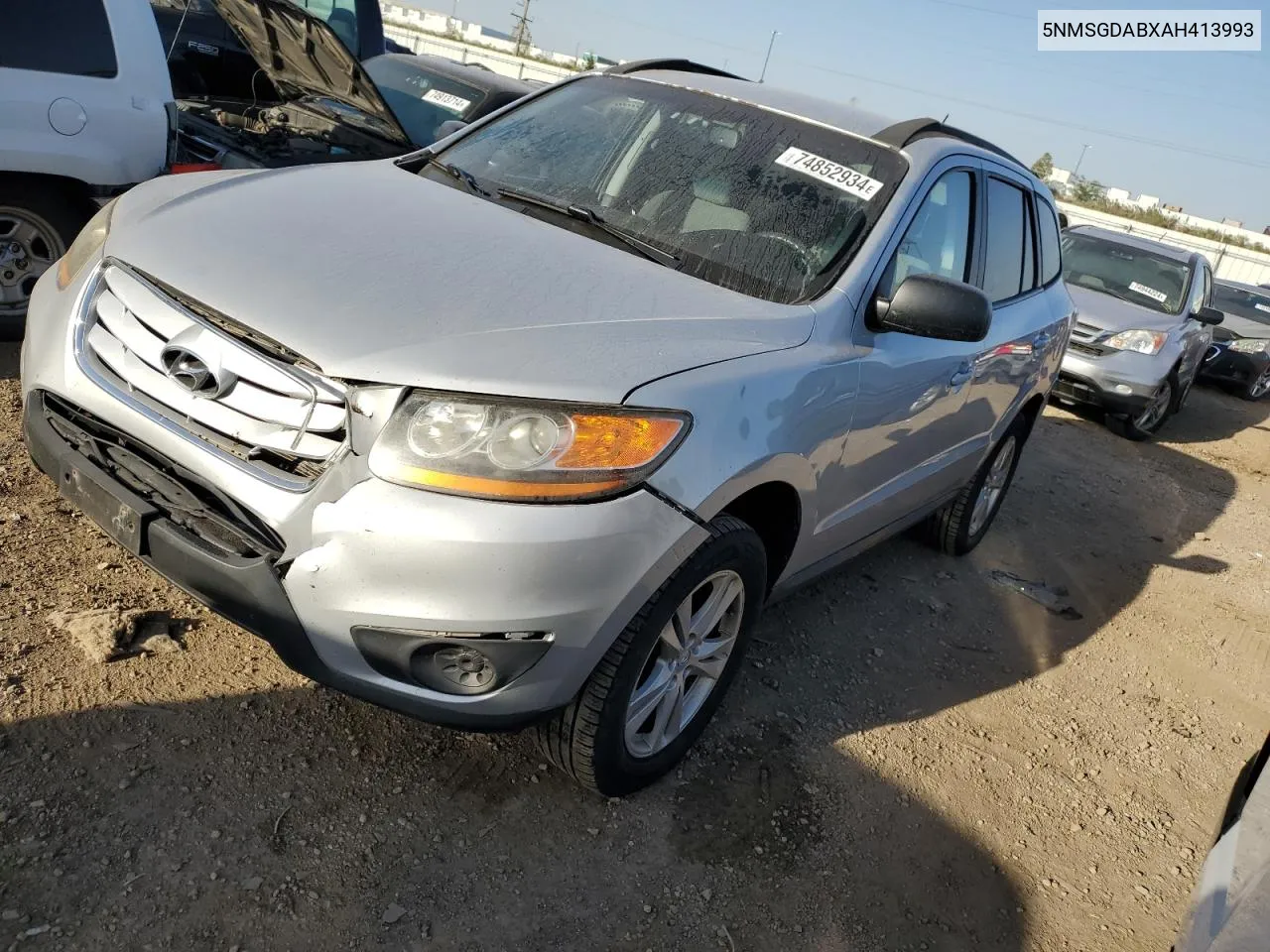 2010 Hyundai Santa Fe Gls VIN: 5NMSGDABXAH413993 Lot: 74852934