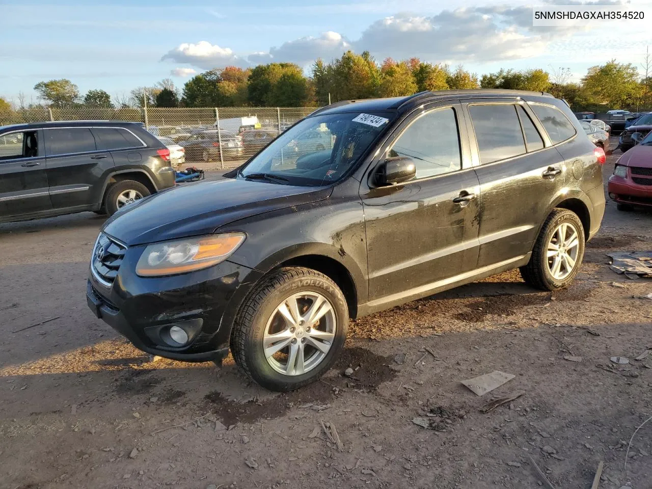 2010 Hyundai Santa Fe Se VIN: 5NMSHDAGXAH354520 Lot: 74907434