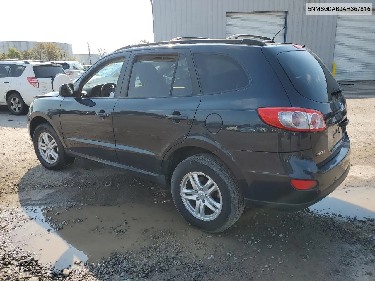 2010 Hyundai Santa Fe Gls VIN: 5NMSGDAB9AH367816 Lot: 74935674