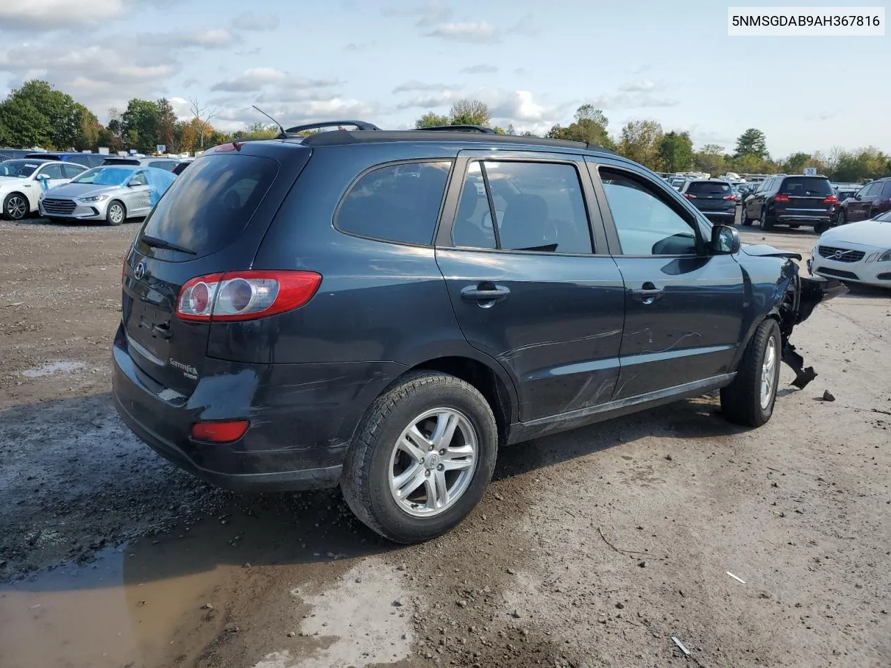 2010 Hyundai Santa Fe Gls VIN: 5NMSGDAB9AH367816 Lot: 74935674