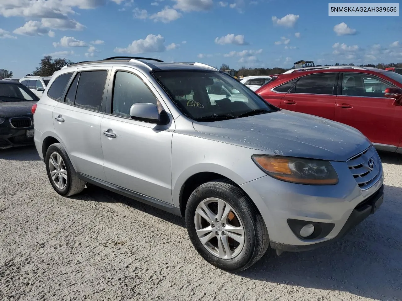 2010 Hyundai Santa Fe Limited VIN: 5NMSK4AG2AH339656 Lot: 75564474