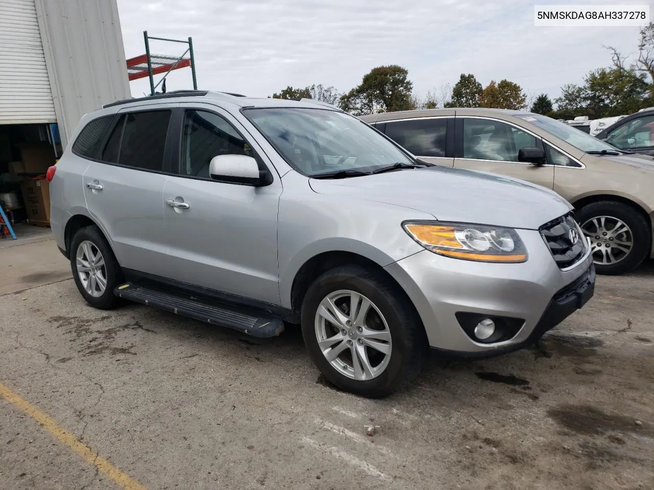 2010 Hyundai Santa Fe Limited VIN: 5NMSKDAG8AH337278 Lot: 75672894