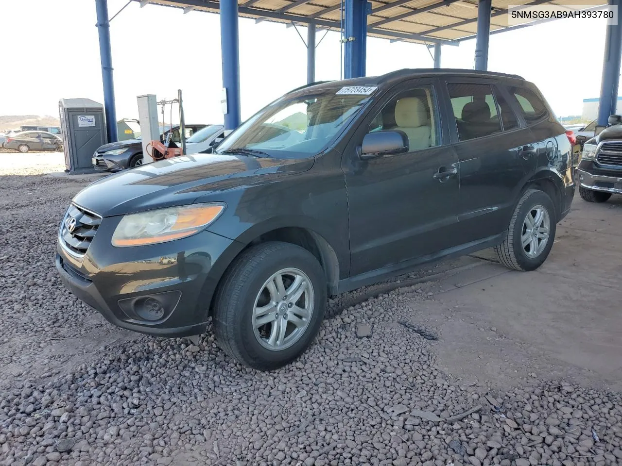 2010 Hyundai Santa Fe Gls VIN: 5NMSG3AB9AH393780 Lot: 75723454