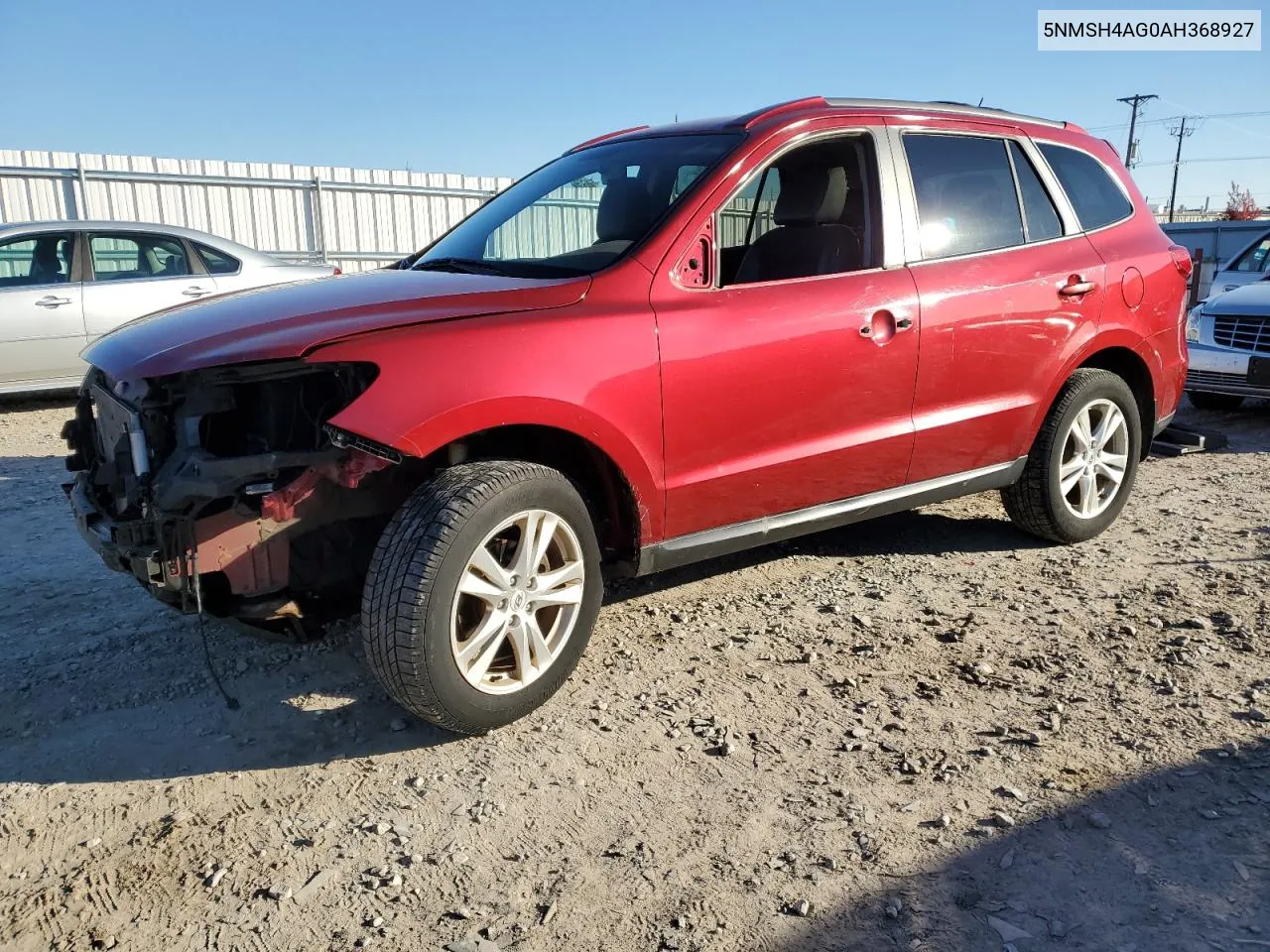 2010 Hyundai Santa Fe Se VIN: 5NMSH4AG0AH368927 Lot: 76282484