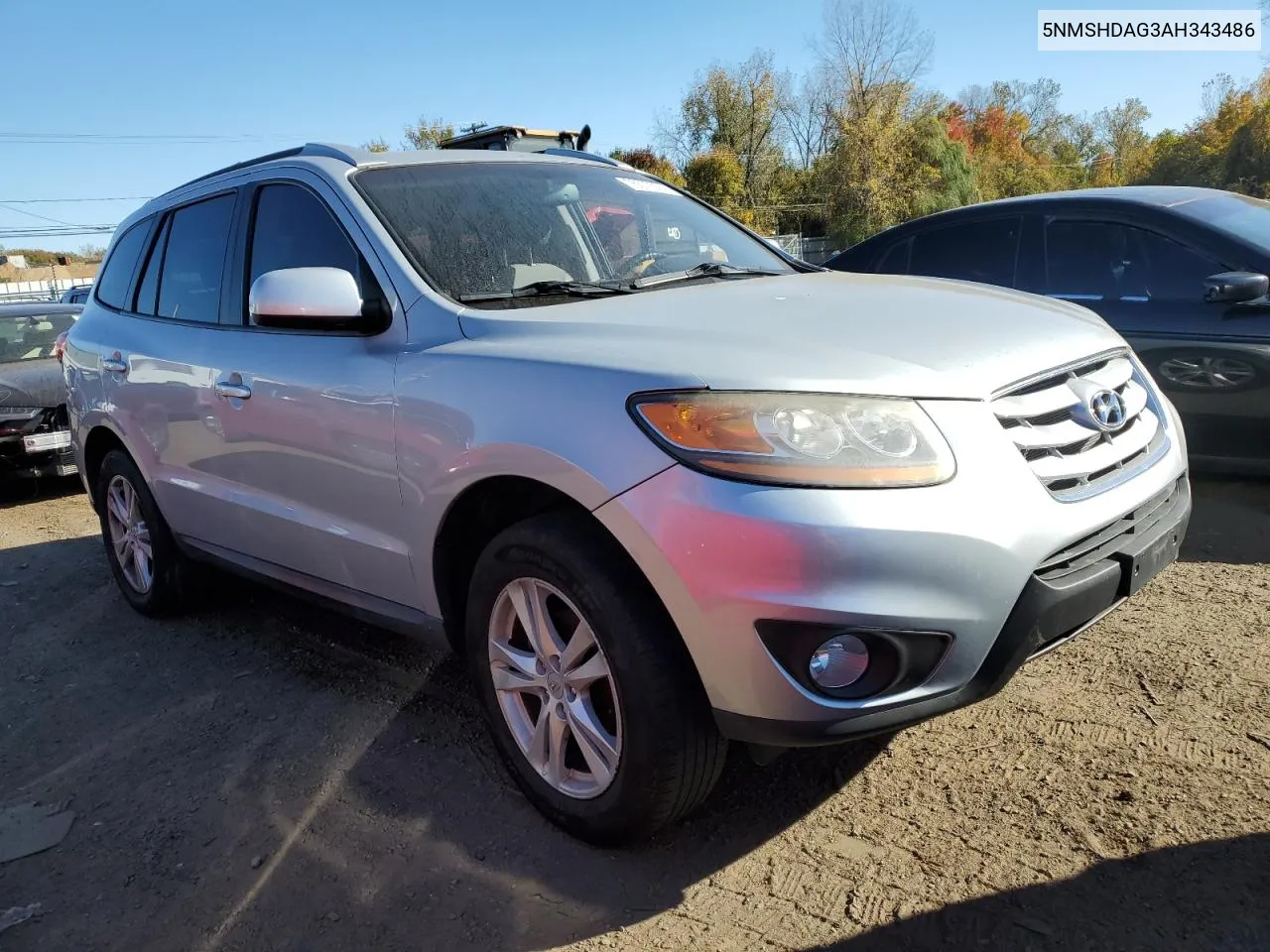 2010 Hyundai Santa Fe Se VIN: 5NMSHDAG3AH343486 Lot: 76572024