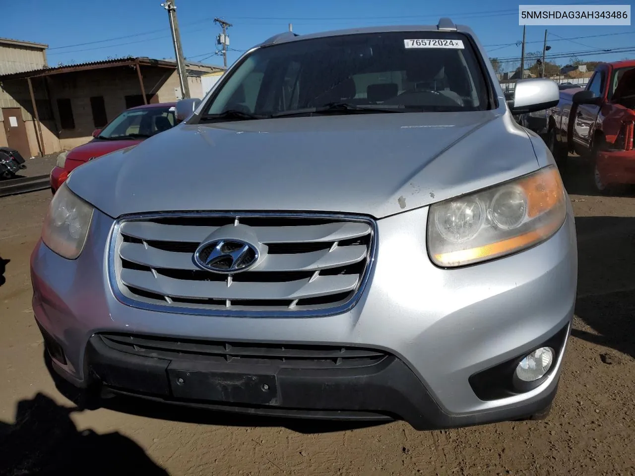 2010 Hyundai Santa Fe Se VIN: 5NMSHDAG3AH343486 Lot: 76572024