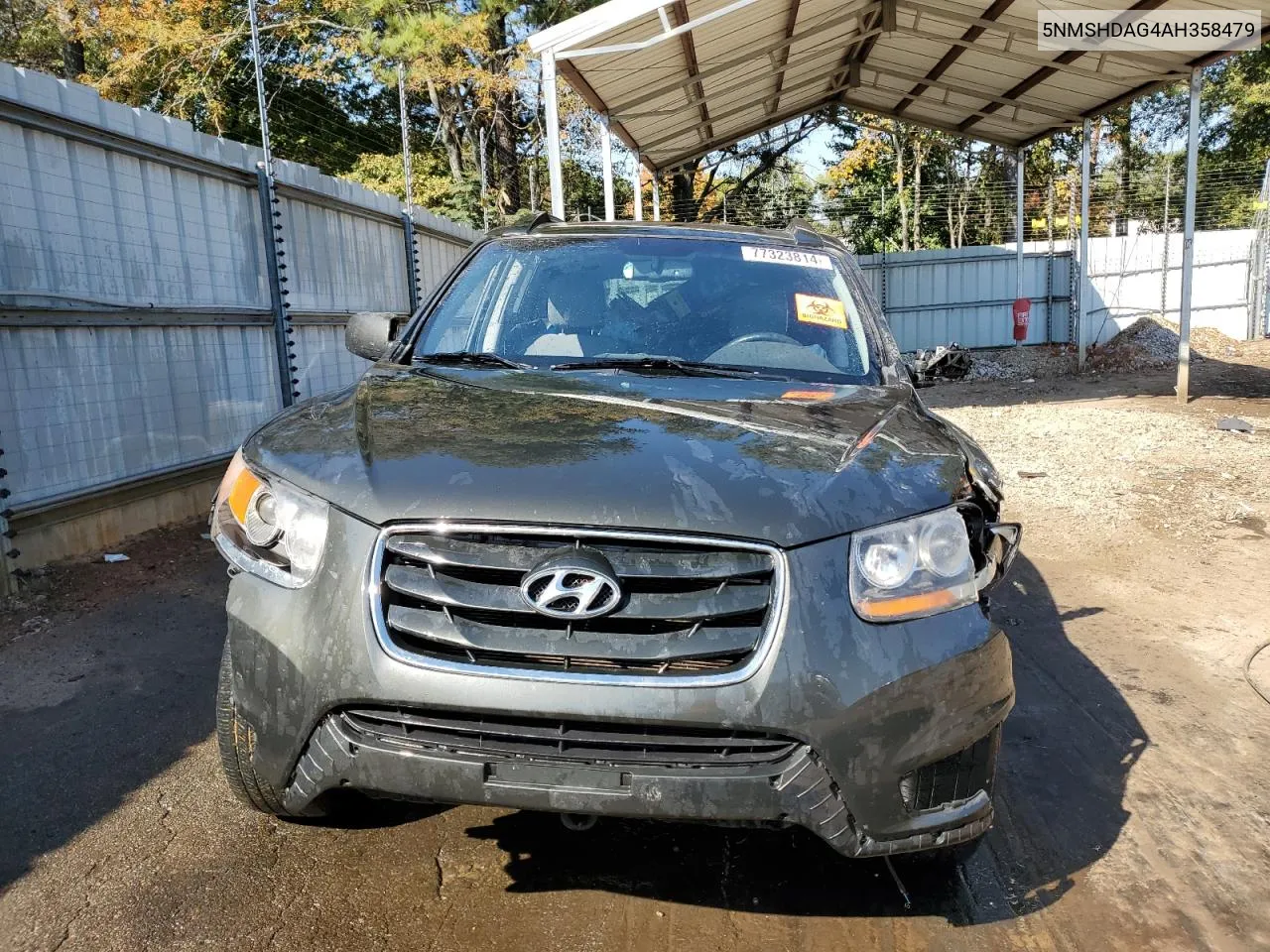 2010 Hyundai Santa Fe Se VIN: 5NMSHDAG4AH358479 Lot: 77323814