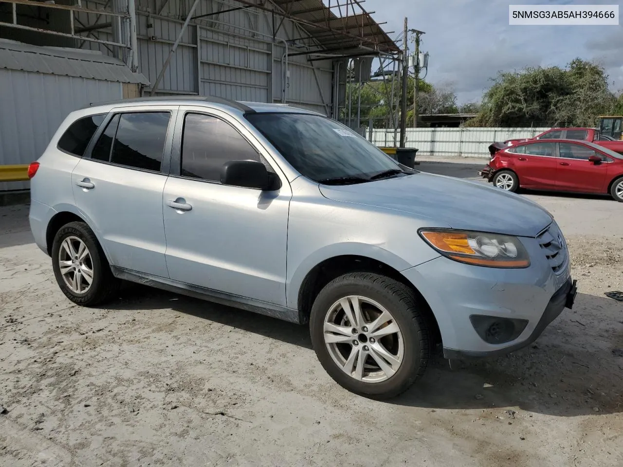 5NMSG3AB5AH394666 2010 Hyundai Santa Fe Gls