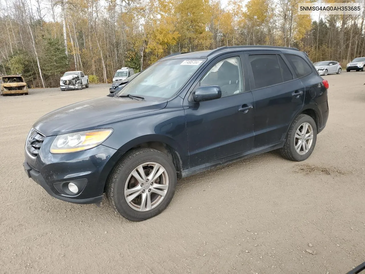 2010 Hyundai Santa Fe Gls VIN: 5NMSG4AG0AH353685 Lot: 77495704