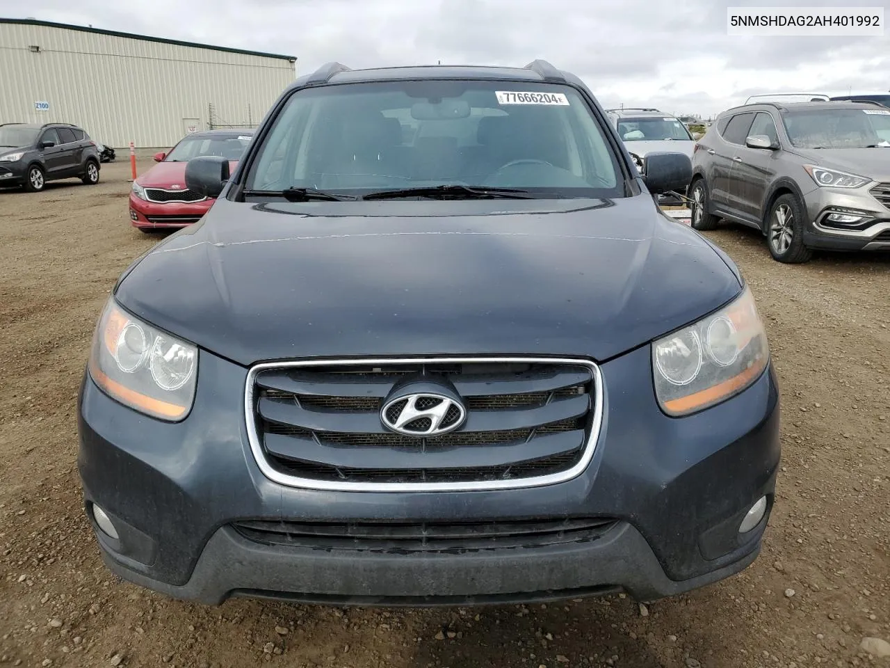 2010 Hyundai Santa Fe Se VIN: 5NMSHDAG2AH401992 Lot: 77666204