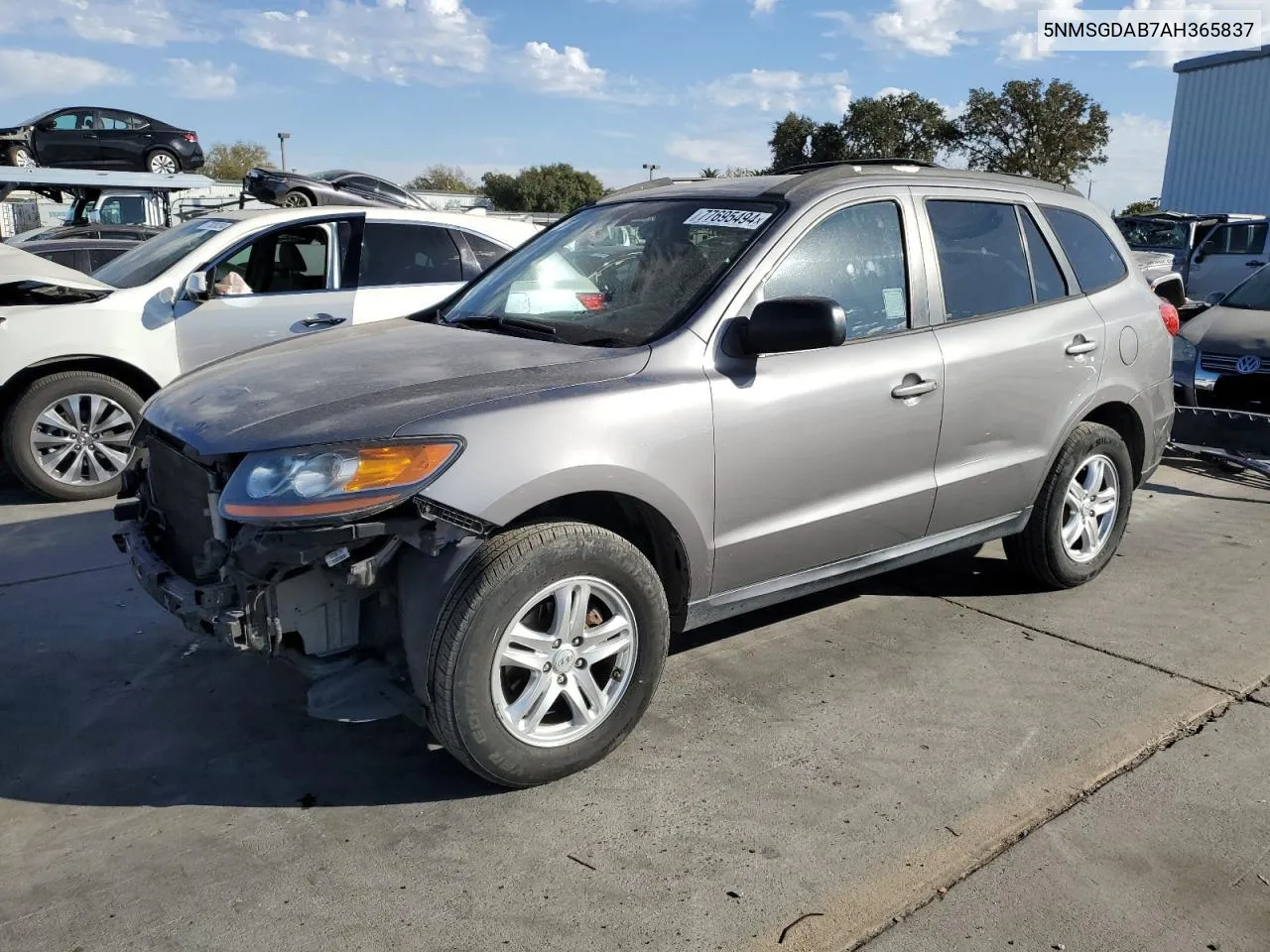 2010 Hyundai Santa Fe Gls VIN: 5NMSGDAB7AH365837 Lot: 77695494