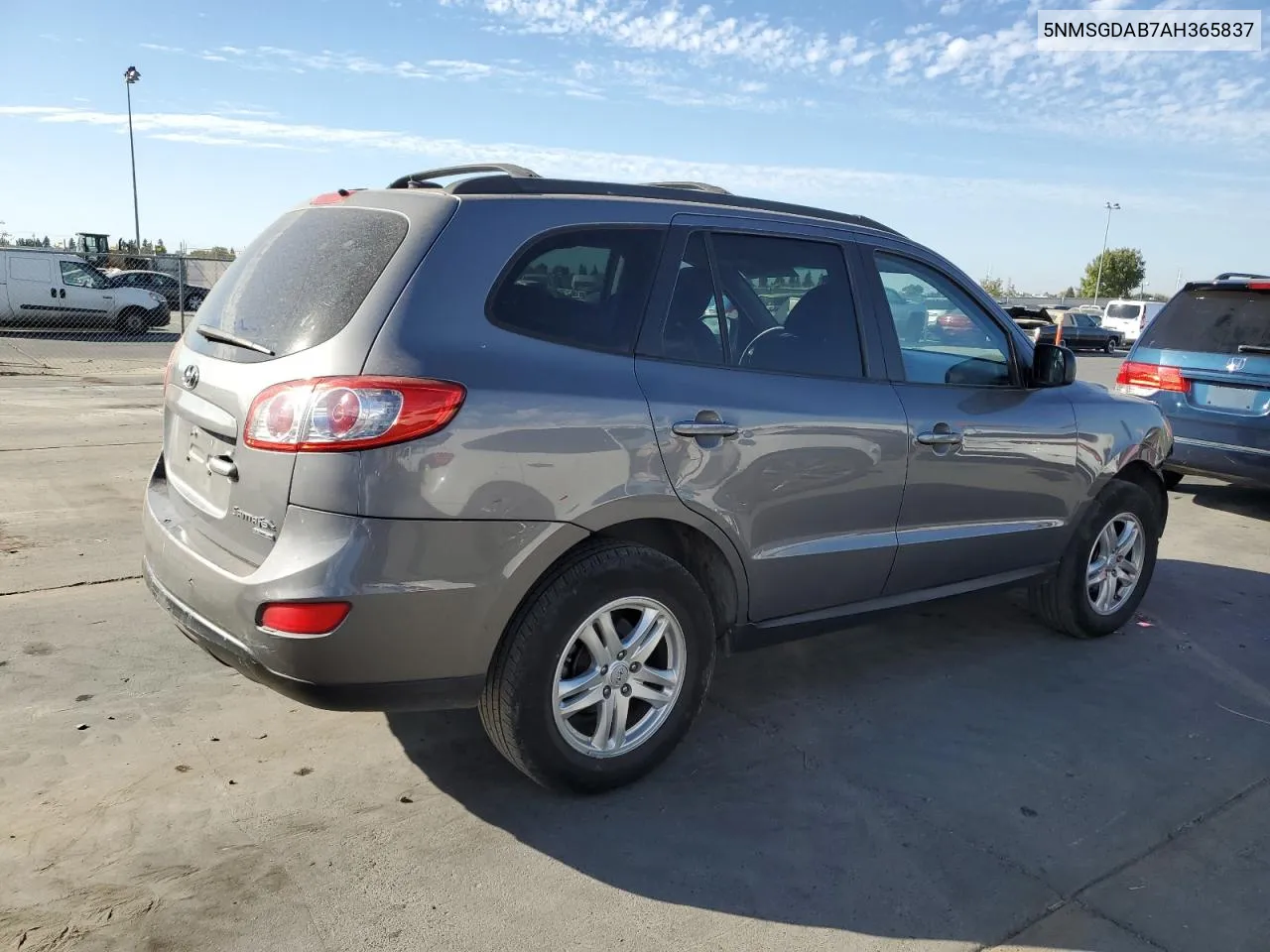 2010 Hyundai Santa Fe Gls VIN: 5NMSGDAB7AH365837 Lot: 77695494