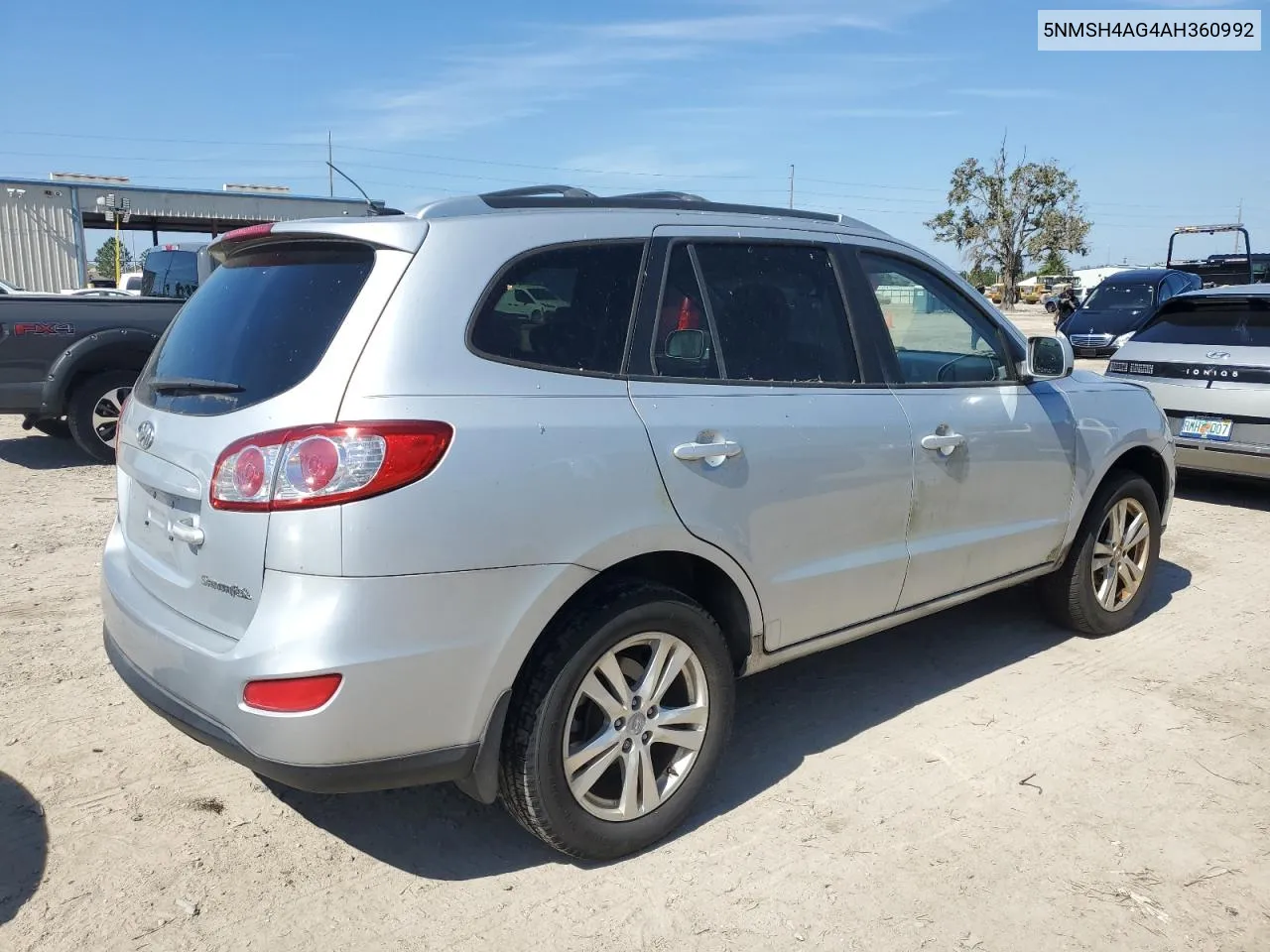 2010 Hyundai Santa Fe Se VIN: 5NMSH4AG4AH360992 Lot: 77997494