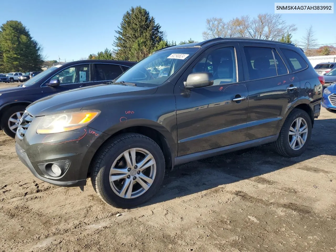 2010 Hyundai Santa Fe Limited VIN: 5NMSK4AG7AH383992 Lot: 80290824