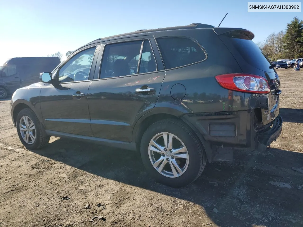 2010 Hyundai Santa Fe Limited VIN: 5NMSK4AG7AH383992 Lot: 80290824