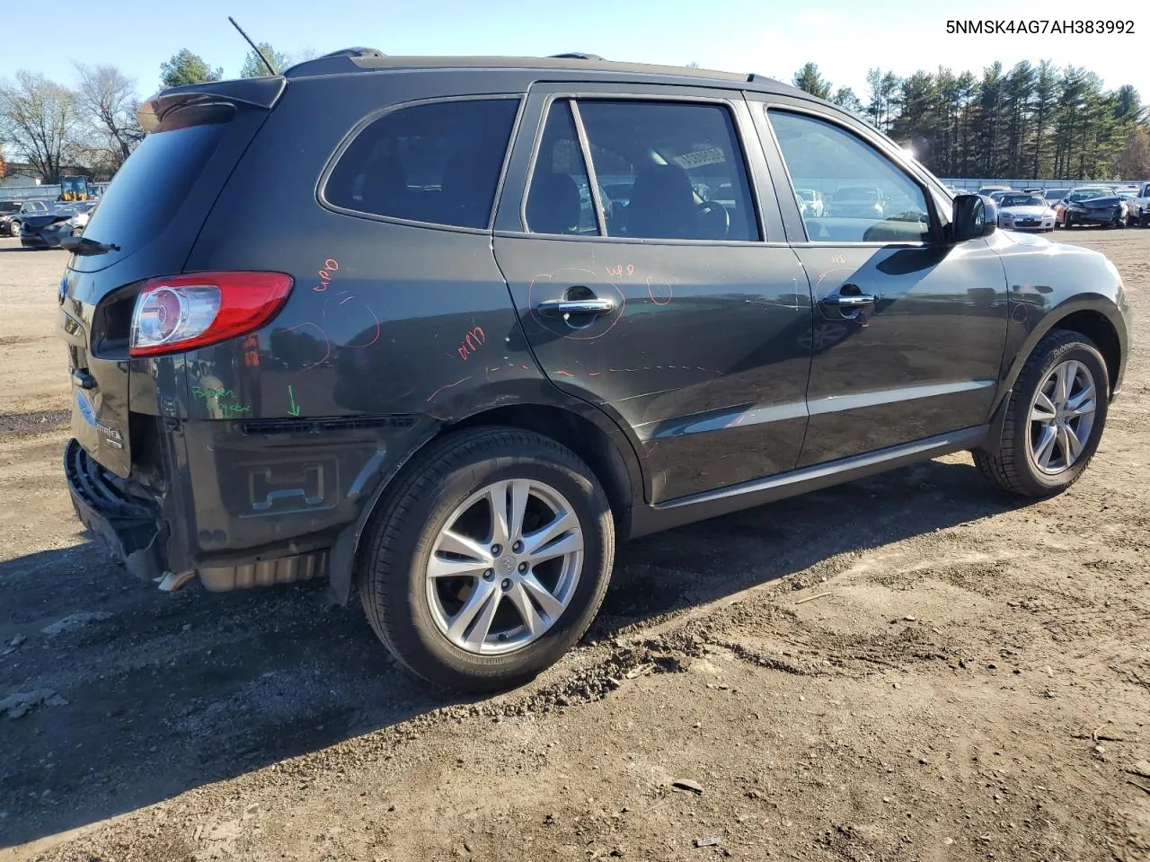 2010 Hyundai Santa Fe Limited VIN: 5NMSK4AG7AH383992 Lot: 80290824