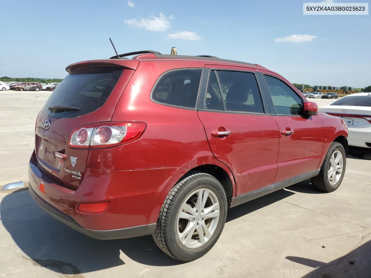 2011 Hyundai Santa Fe Limited VIN: 5XYZK4AG3BG025623 Lot: 54082584