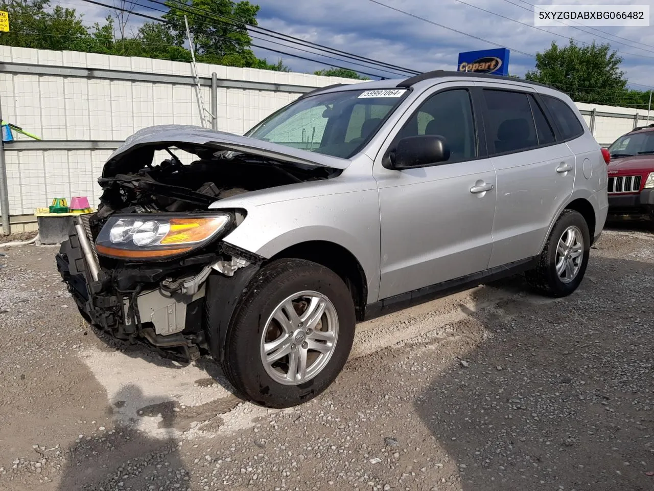 2011 Hyundai Santa Fe Gls VIN: 5XYZGDABXBG066482 Lot: 59997064