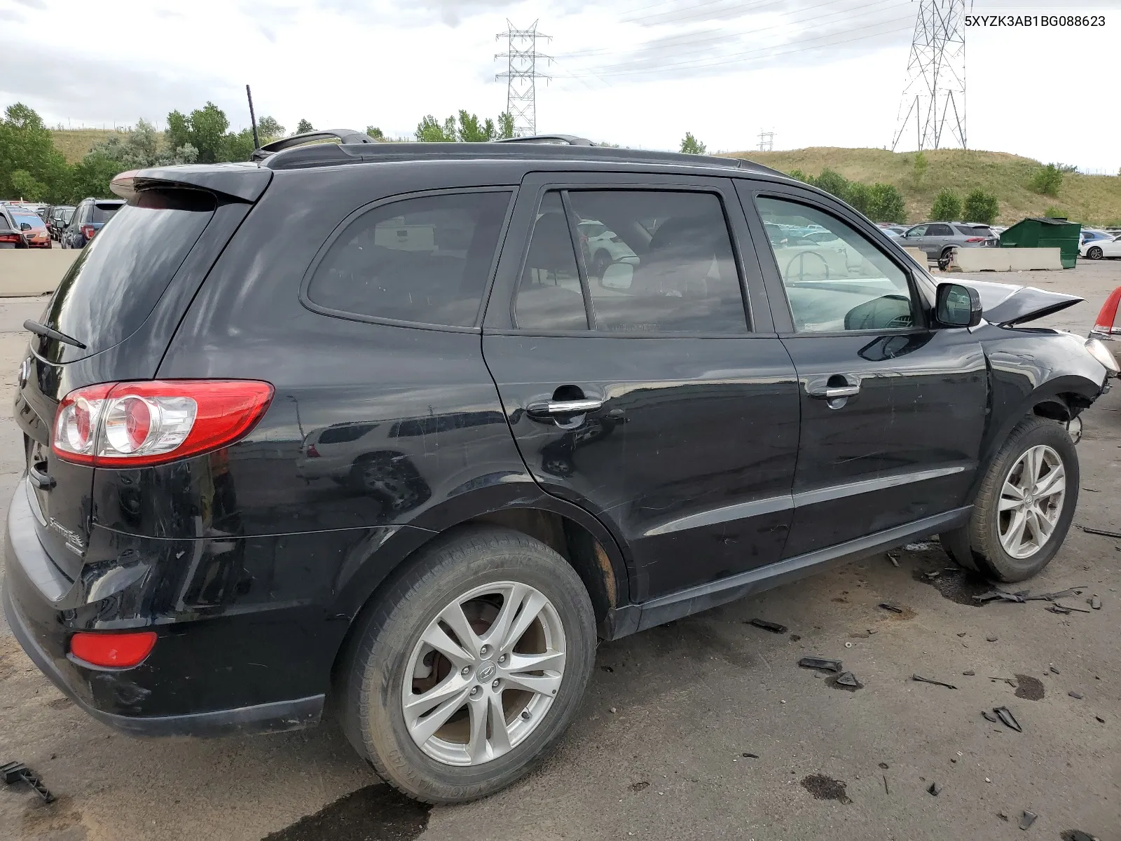 2011 Hyundai Santa Fe Limited VIN: 5XYZK3AB1BG088623 Lot: 61277864