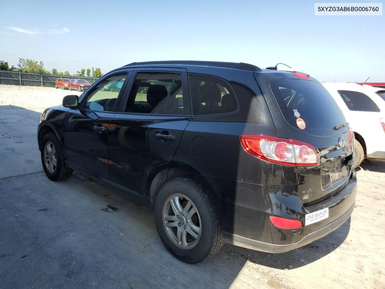 5XYZG3AB6BG006760 2011 Hyundai Santa Fe Gls