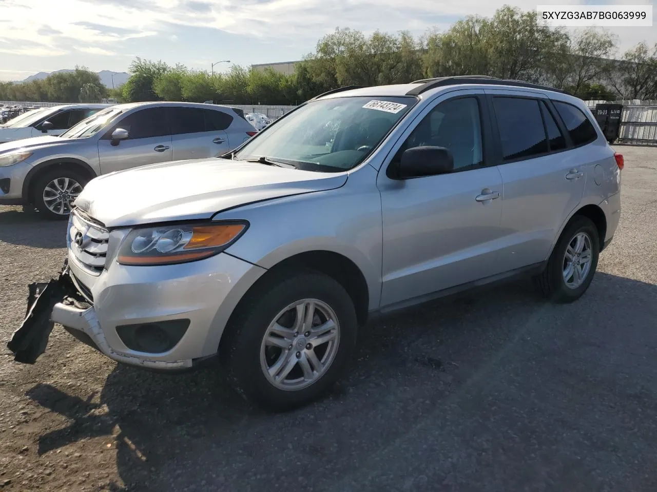 2011 Hyundai Santa Fe Gls VIN: 5XYZG3AB7BG063999 Lot: 66143724