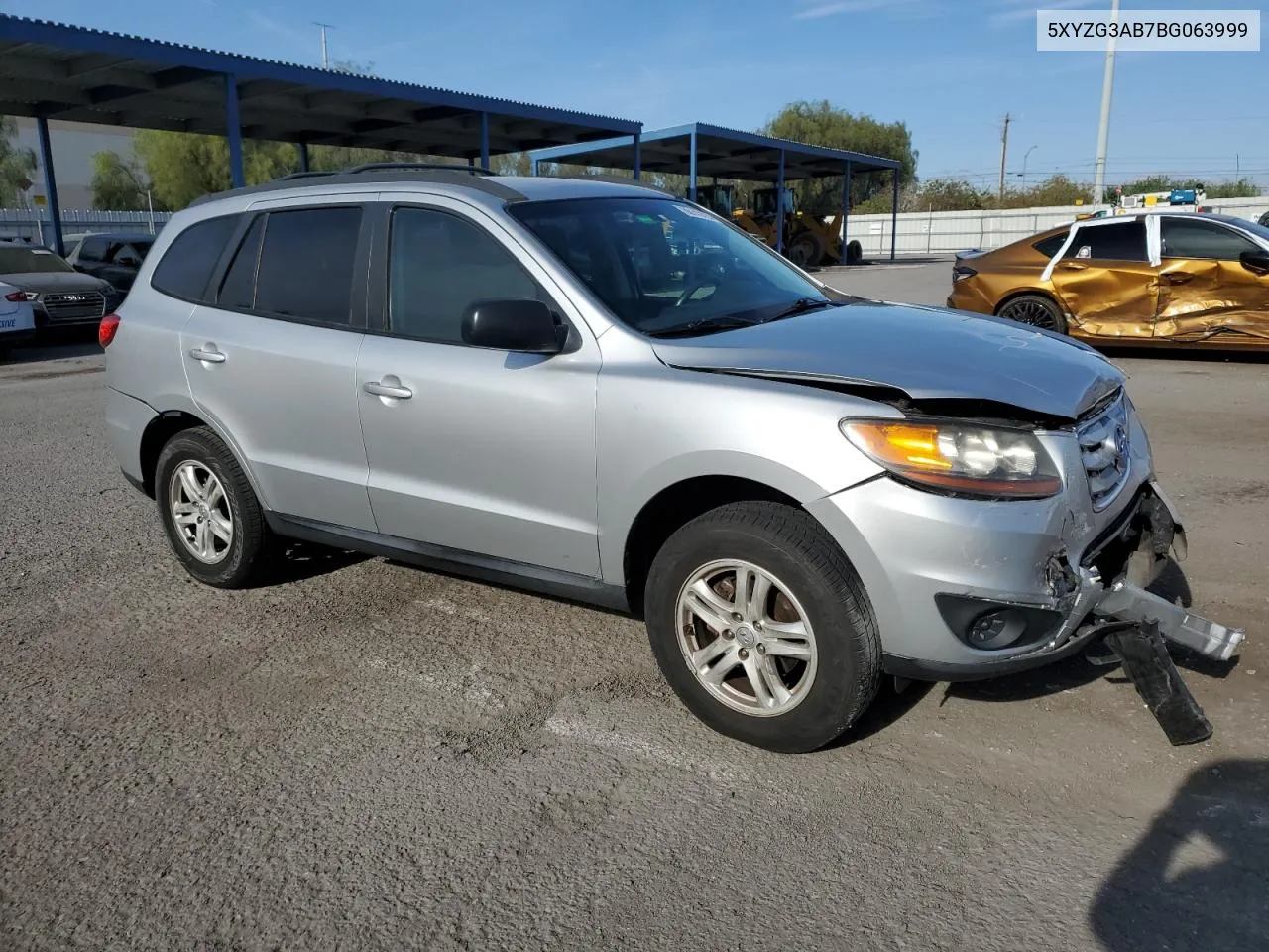 2011 Hyundai Santa Fe Gls VIN: 5XYZG3AB7BG063999 Lot: 66143724