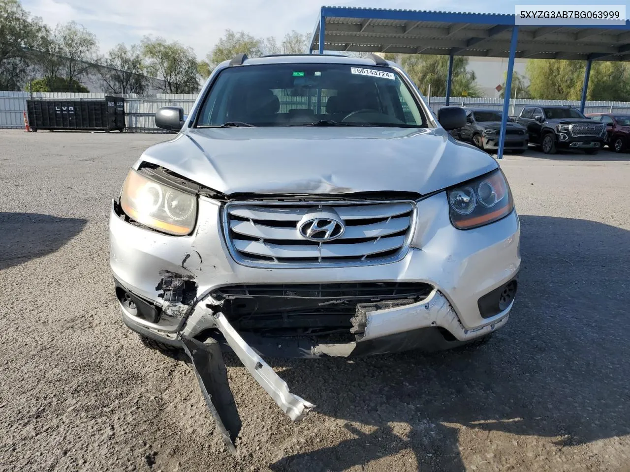 2011 Hyundai Santa Fe Gls VIN: 5XYZG3AB7BG063999 Lot: 66143724