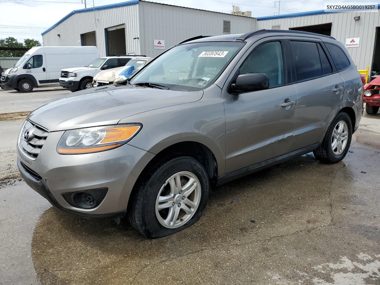 2011 Hyundai Santa Fe Gls VIN: 5XYZG4AG5BG019257 Lot: 66320404