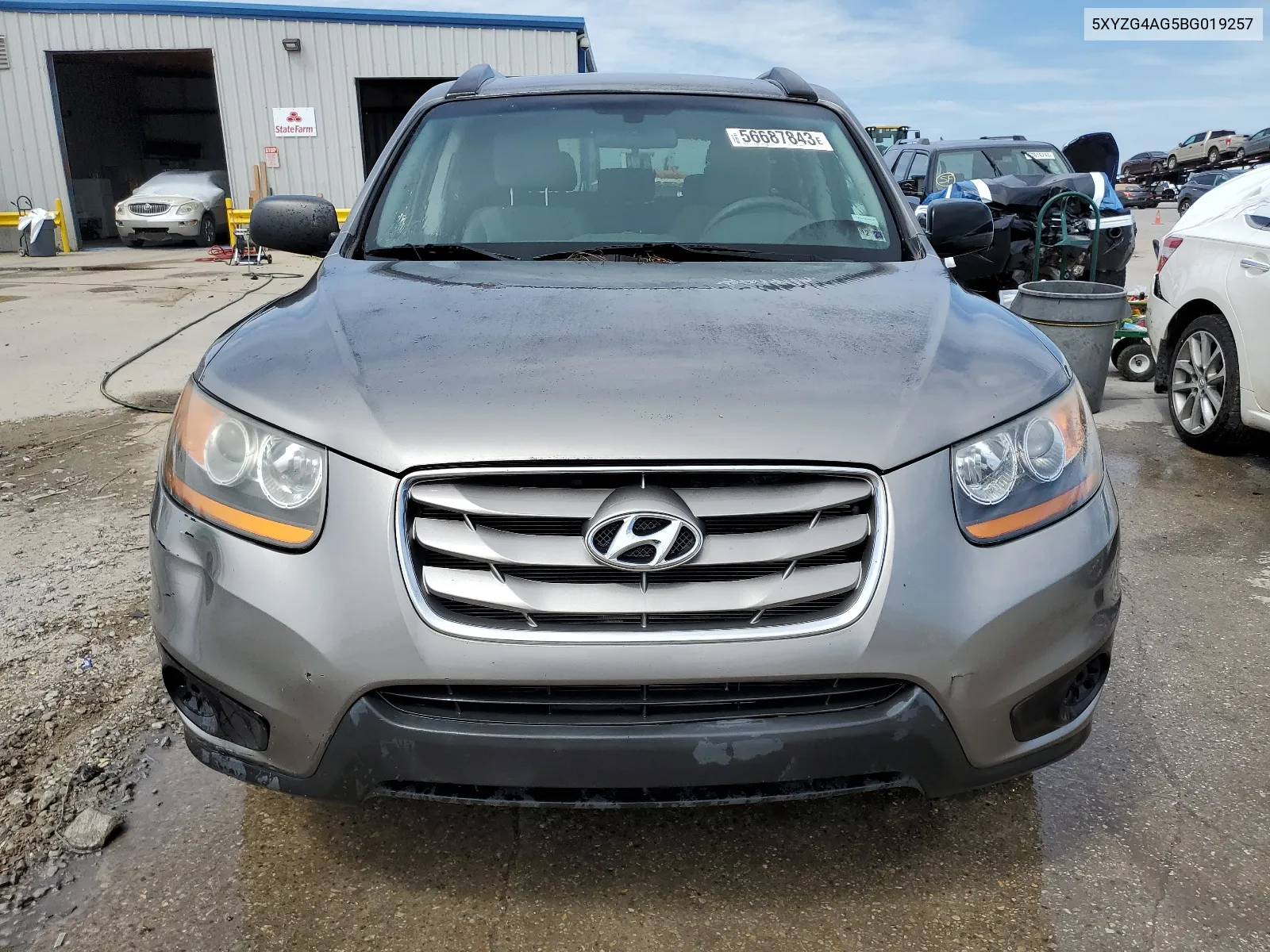 2011 Hyundai Santa Fe Gls VIN: 5XYZG4AG5BG019257 Lot: 66320404