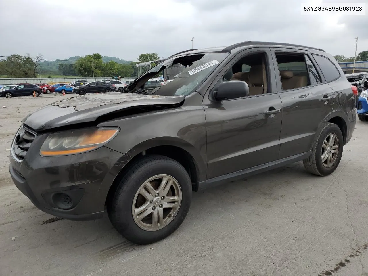 2011 Hyundai Santa Fe Gls VIN: 5XYZG3AB9BG081923 Lot: 66463844