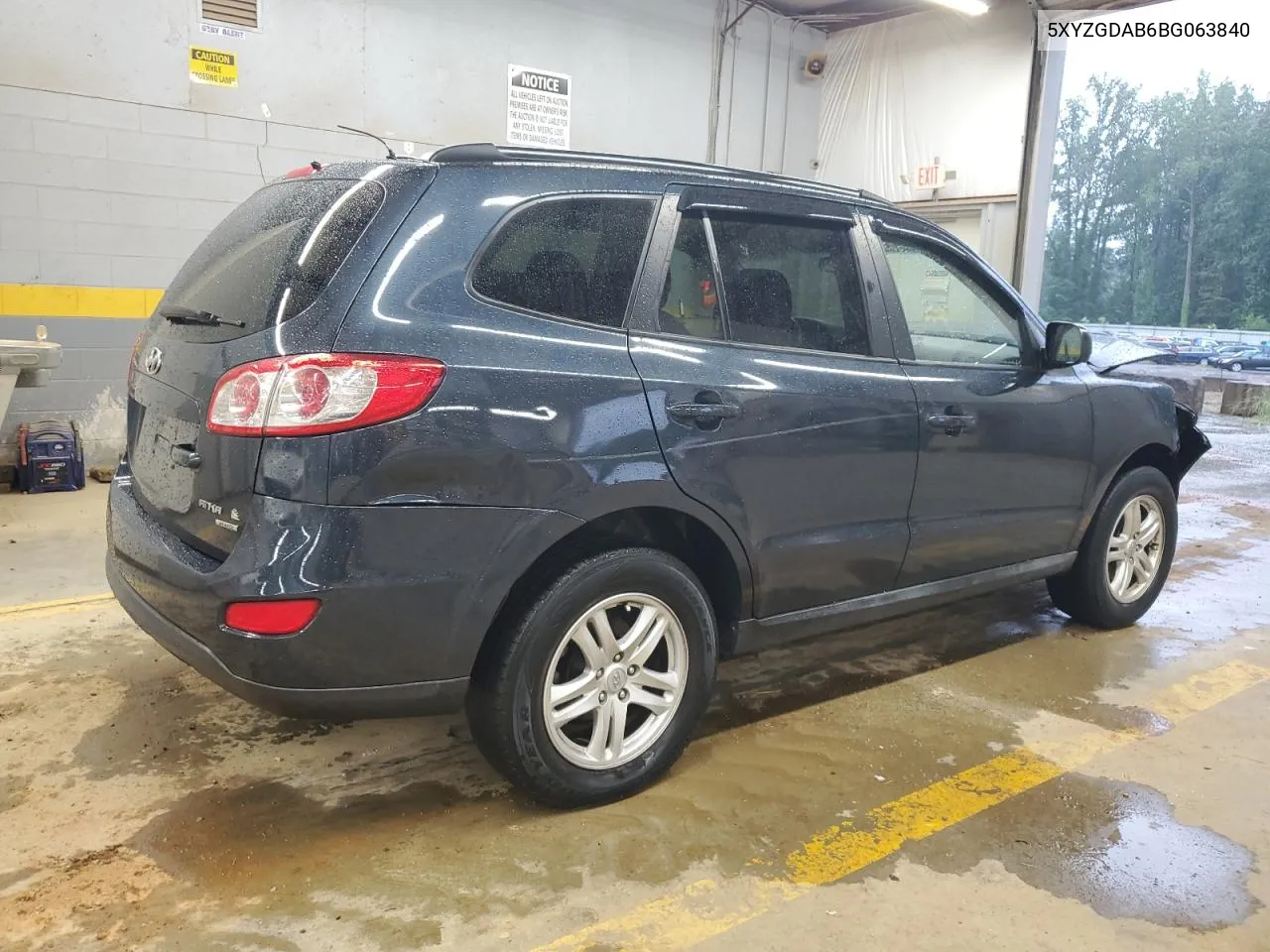 2011 Hyundai Santa Fe Gls VIN: 5XYZGDAB6BG063840 Lot: 66588854