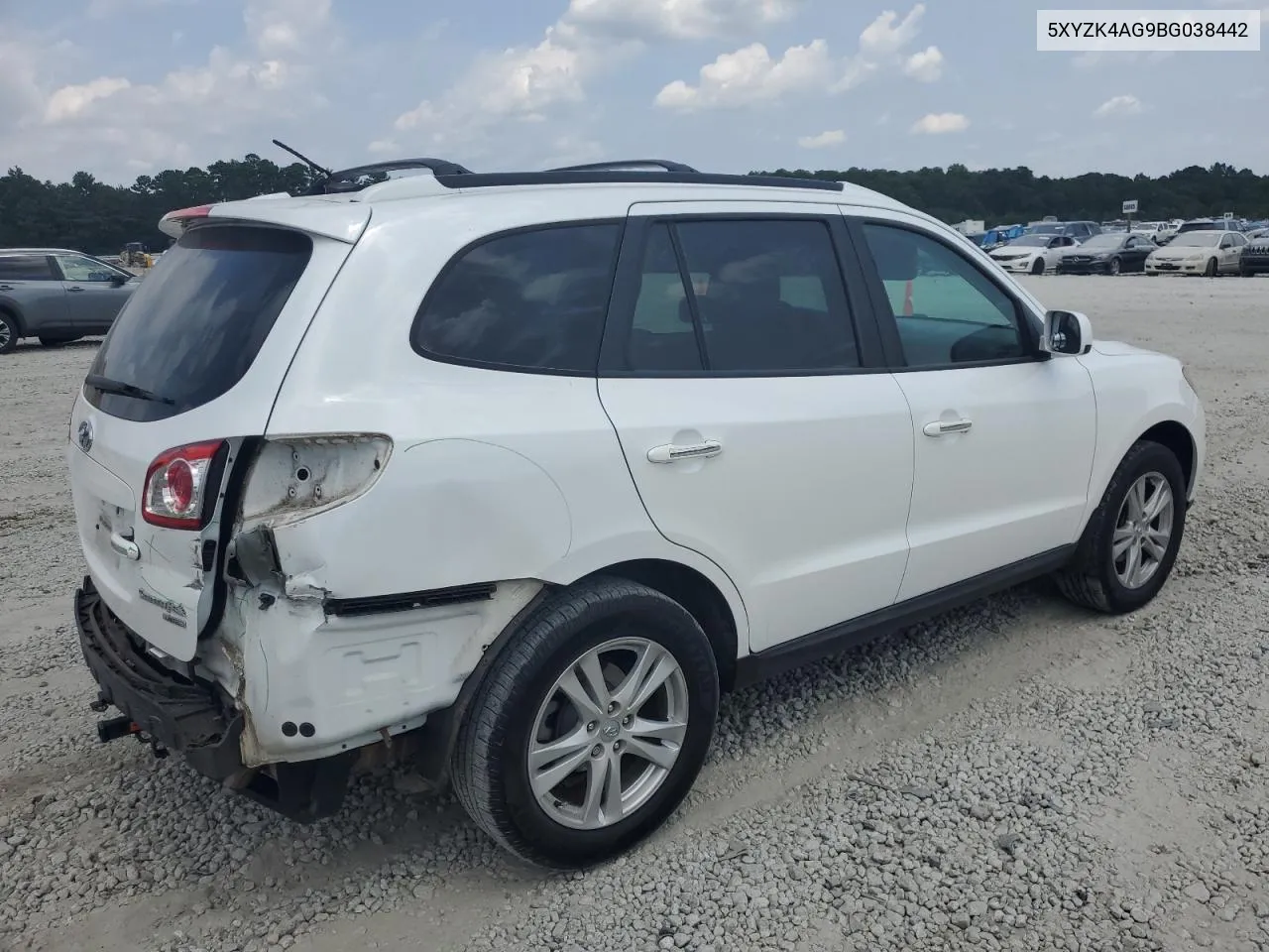 2011 Hyundai Santa Fe Limited VIN: 5XYZK4AG9BG038442 Lot: 67891644