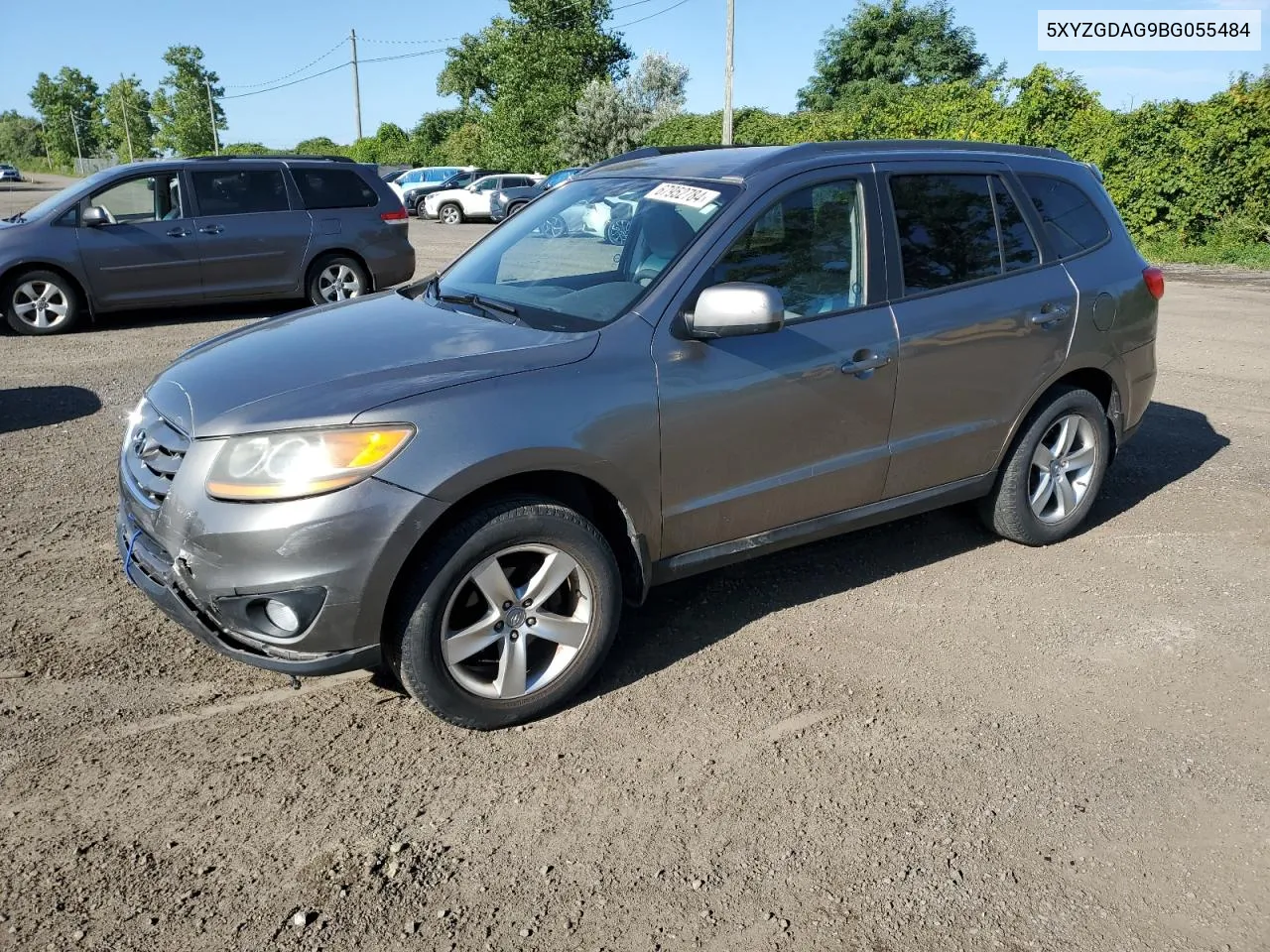 2011 Hyundai Santa Fe Gls VIN: 5XYZGDAG9BG055484 Lot: 67952784