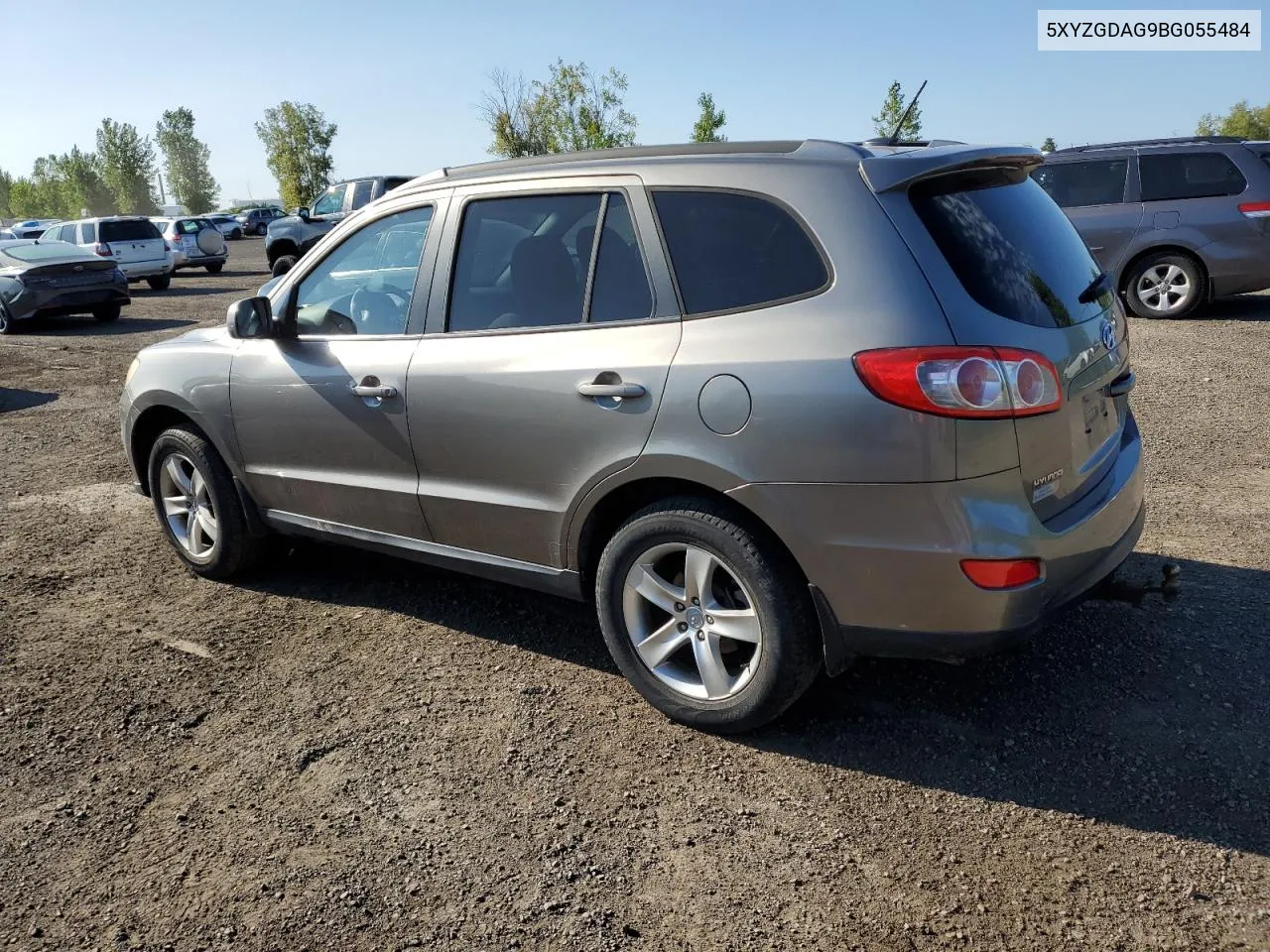 2011 Hyundai Santa Fe Gls VIN: 5XYZGDAG9BG055484 Lot: 67952784