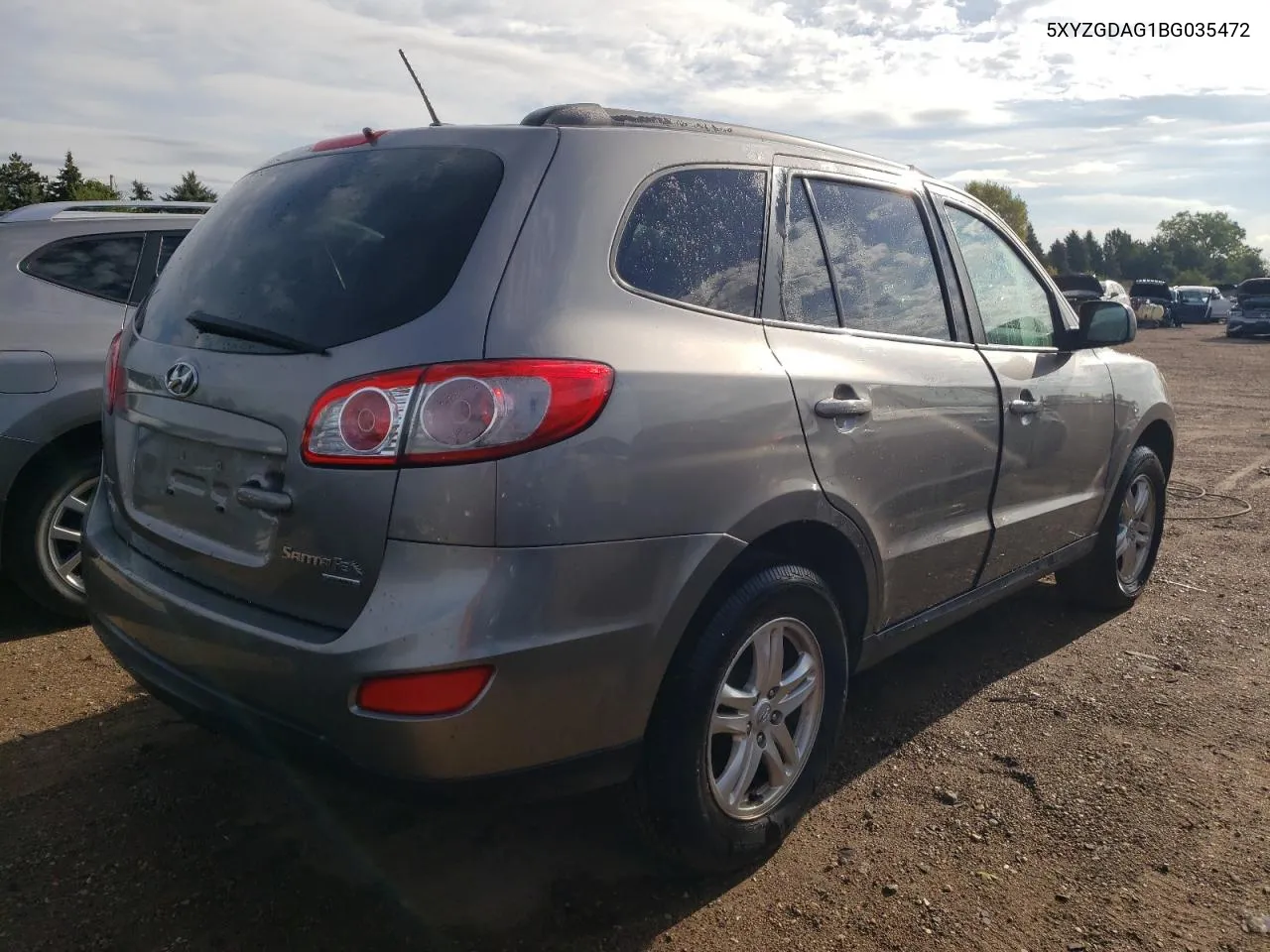 2011 Hyundai Santa Fe Gls VIN: 5XYZGDAG1BG035472 Lot: 68494314