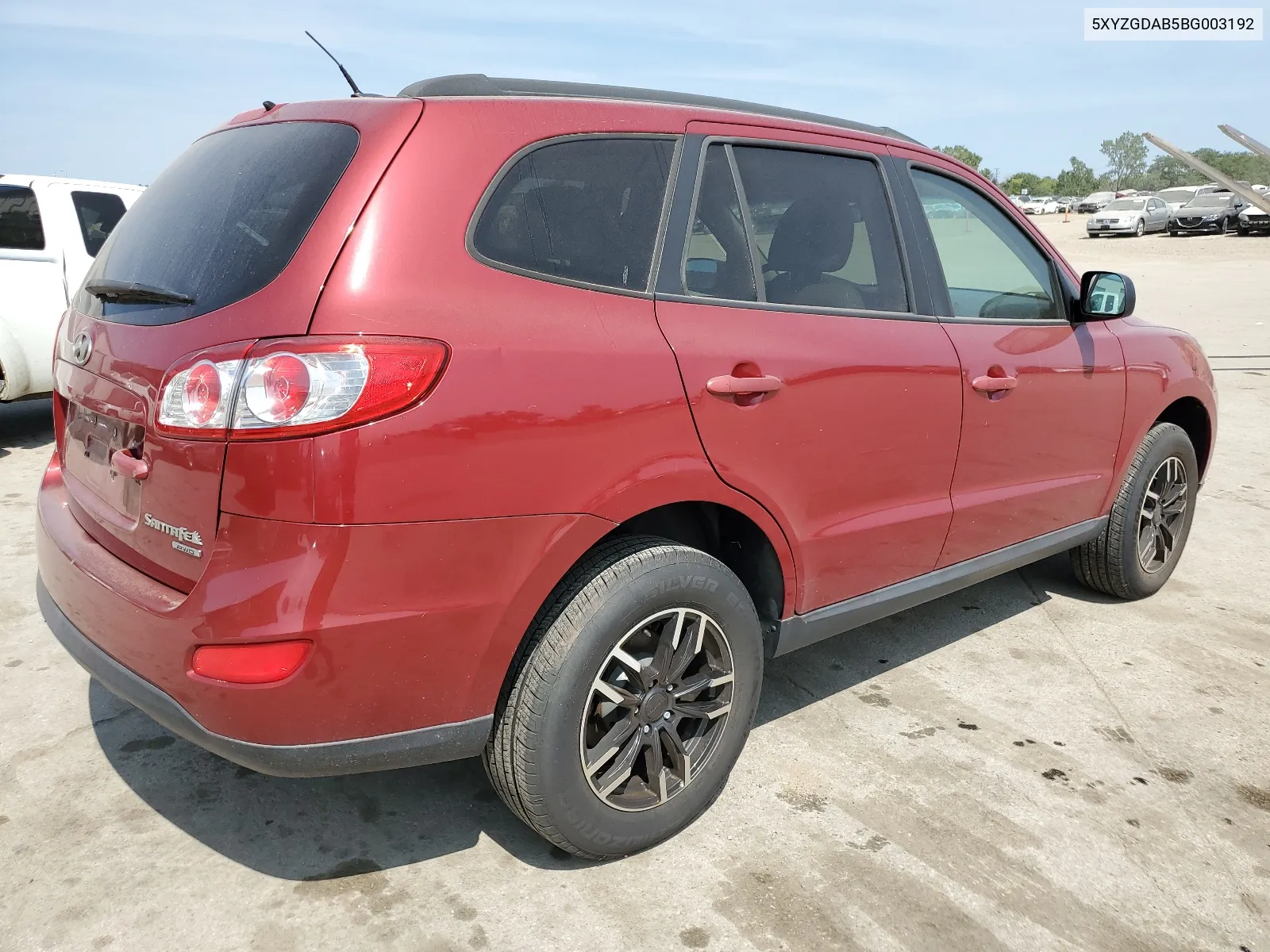 5XYZGDAB5BG003192 2011 Hyundai Santa Fe Gls