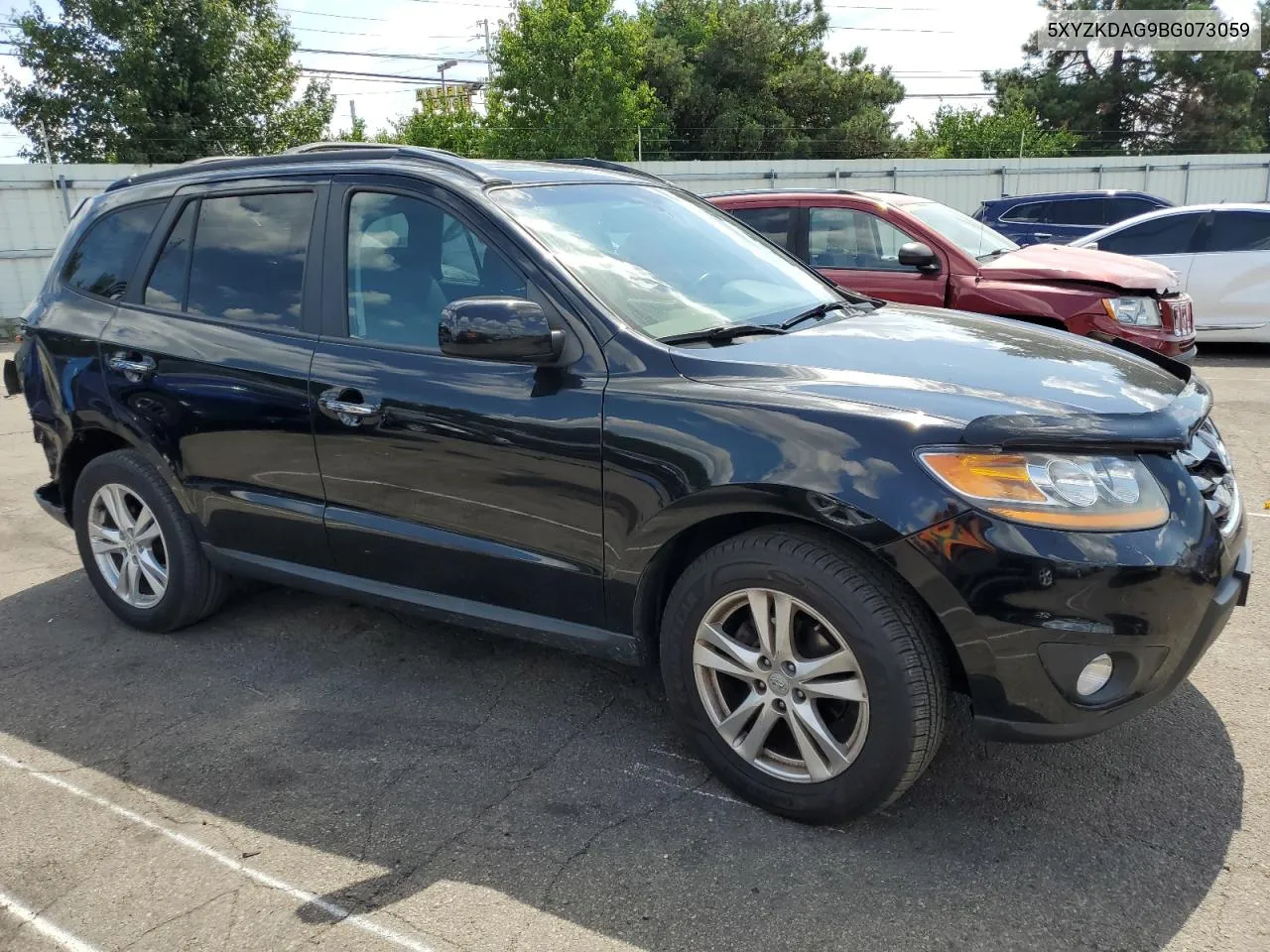 2011 Hyundai Santa Fe Limited VIN: 5XYZKDAG9BG073059 Lot: 69196824